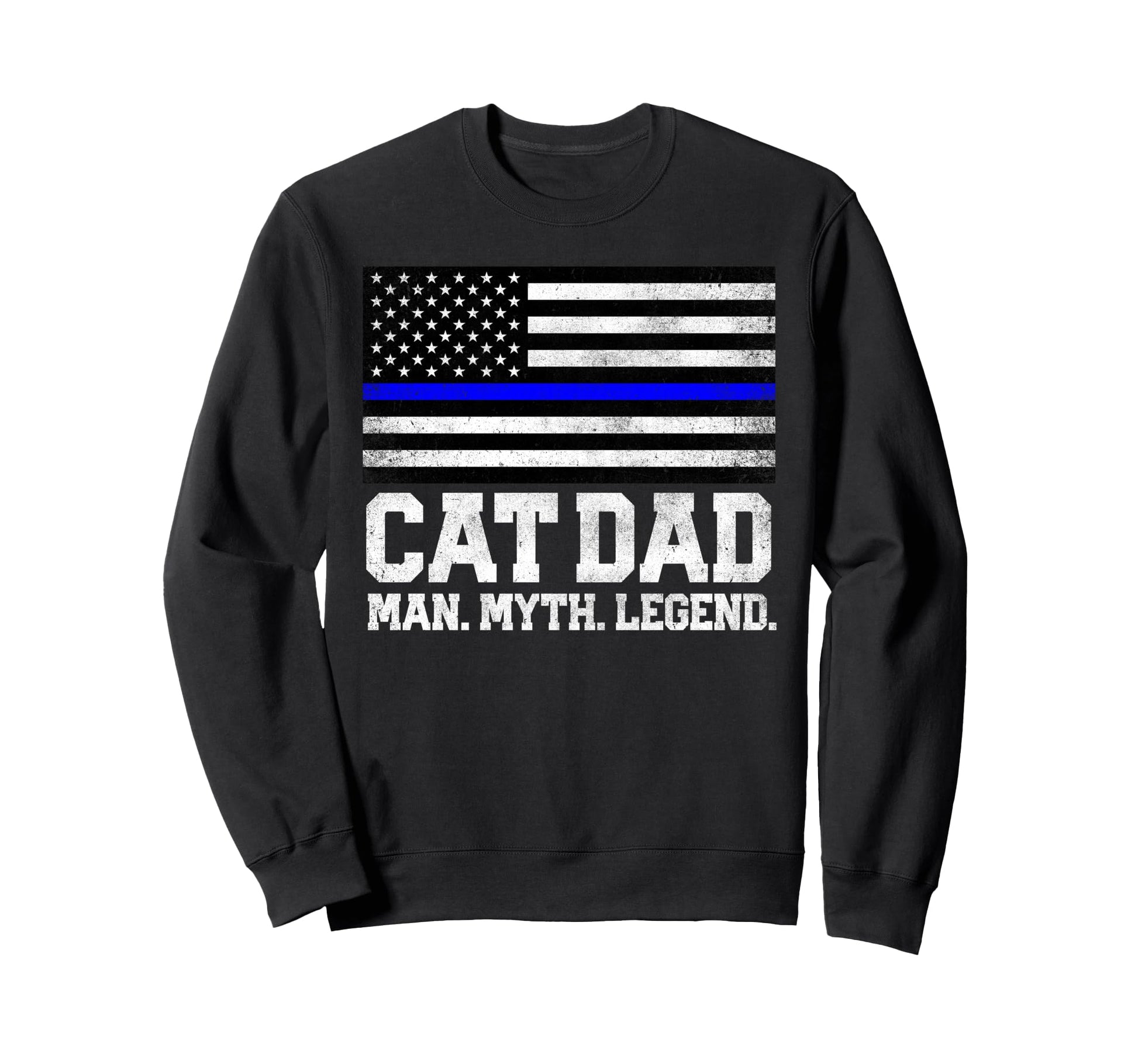 Cat Dad Myth Legend 4Th July Sweatshirt - Custom Art Print Men Women - T-Shirt, Sweatshirt, Hoodie