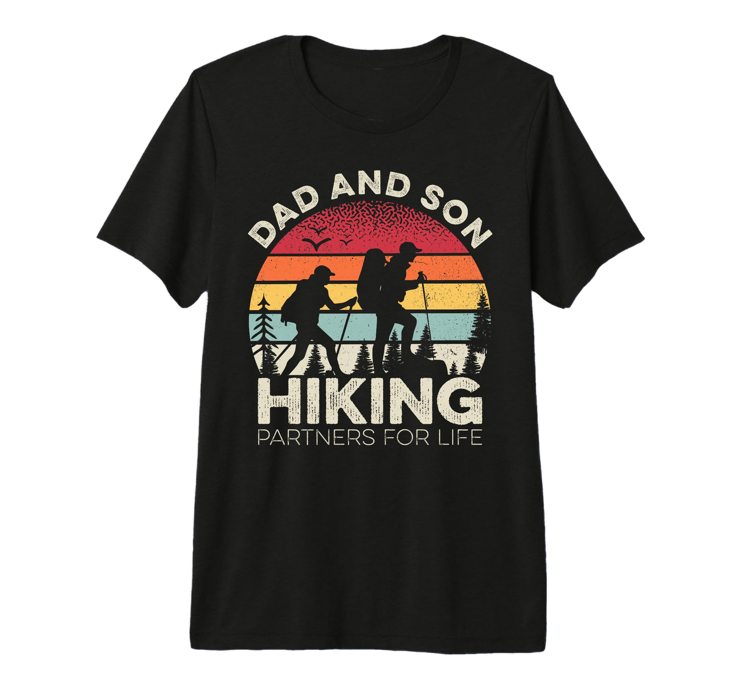 Dad And Son Hiking Partners Life Hiker T-Shirt - Aesthetic Graphic Unisex - T-Shirt, Sweatshirt, Hoodie