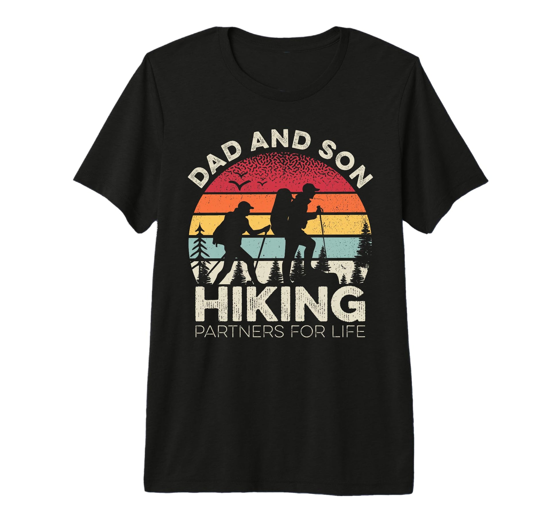 Dad And Son Hiking Partners Life Hiker T-Shirt - Aesthetic Graphic Unisex - T-Shirt, Sweatshirt, Hoodie