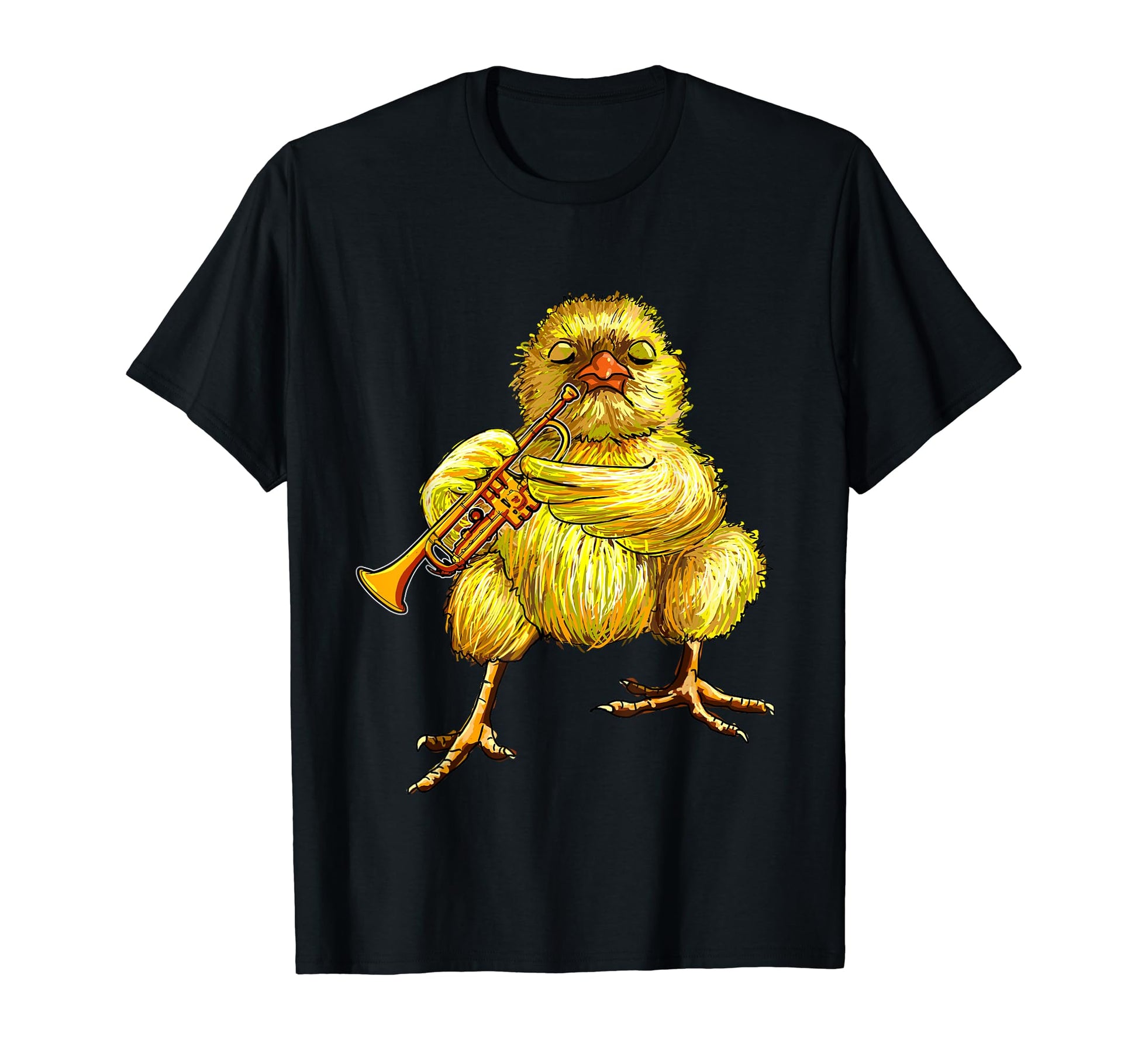 Chicken Playing Trumpet Trumpet T-Shirt - Streetwear Style for Adults - T-Shirt, Sweatshirt, Hoodie