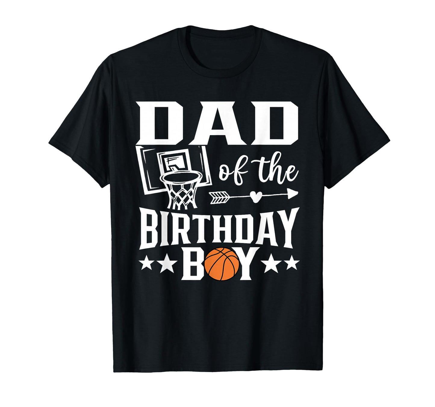 Basketball Dad Birthday Family Matching T-Shirt - Minimalist Print Unisex - T-Shirt, Sweatshirt, Hoodie