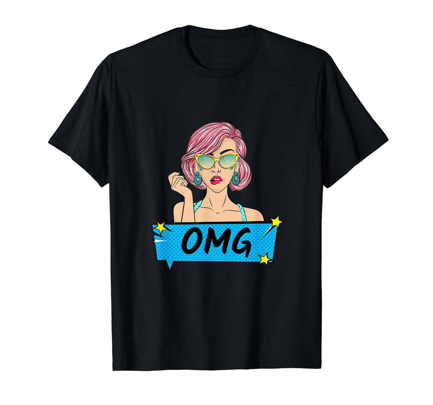 Omg Pop Art T-Shirt - Custom Art Print Unisex - T-Shirt, Sweatshirt, Hoodie