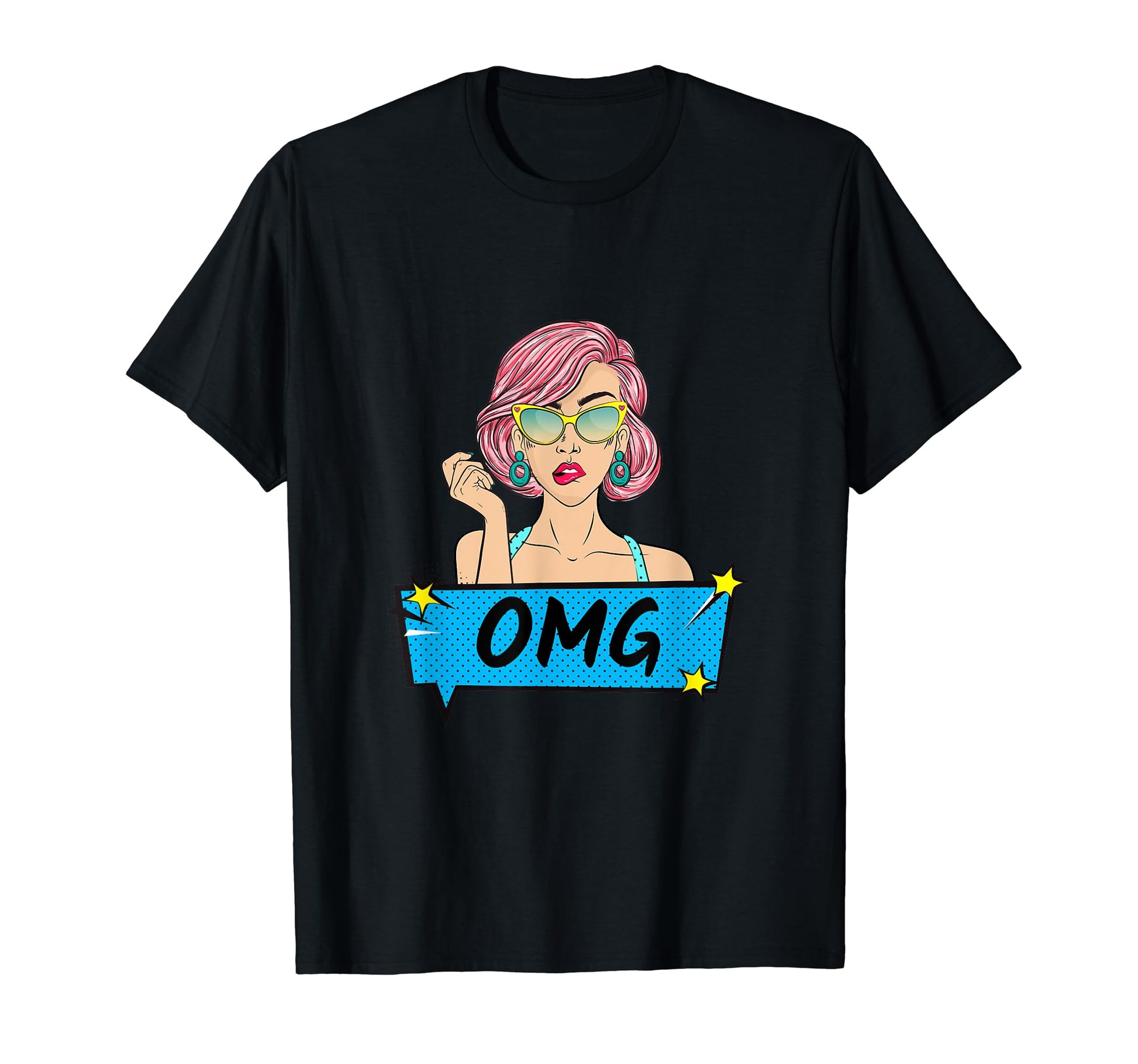 Omg Pop Art T-Shirt - Custom Art Print Unisex - T-Shirt, Sweatshirt, Hoodie