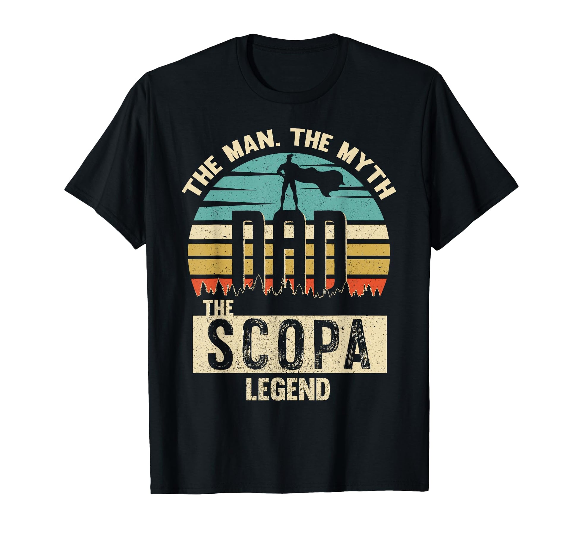 Myth Legend Dad Scopa T-Shirt - Trendy Graphic for Adults - T-Shirt, Sweatshirt, Hoodie