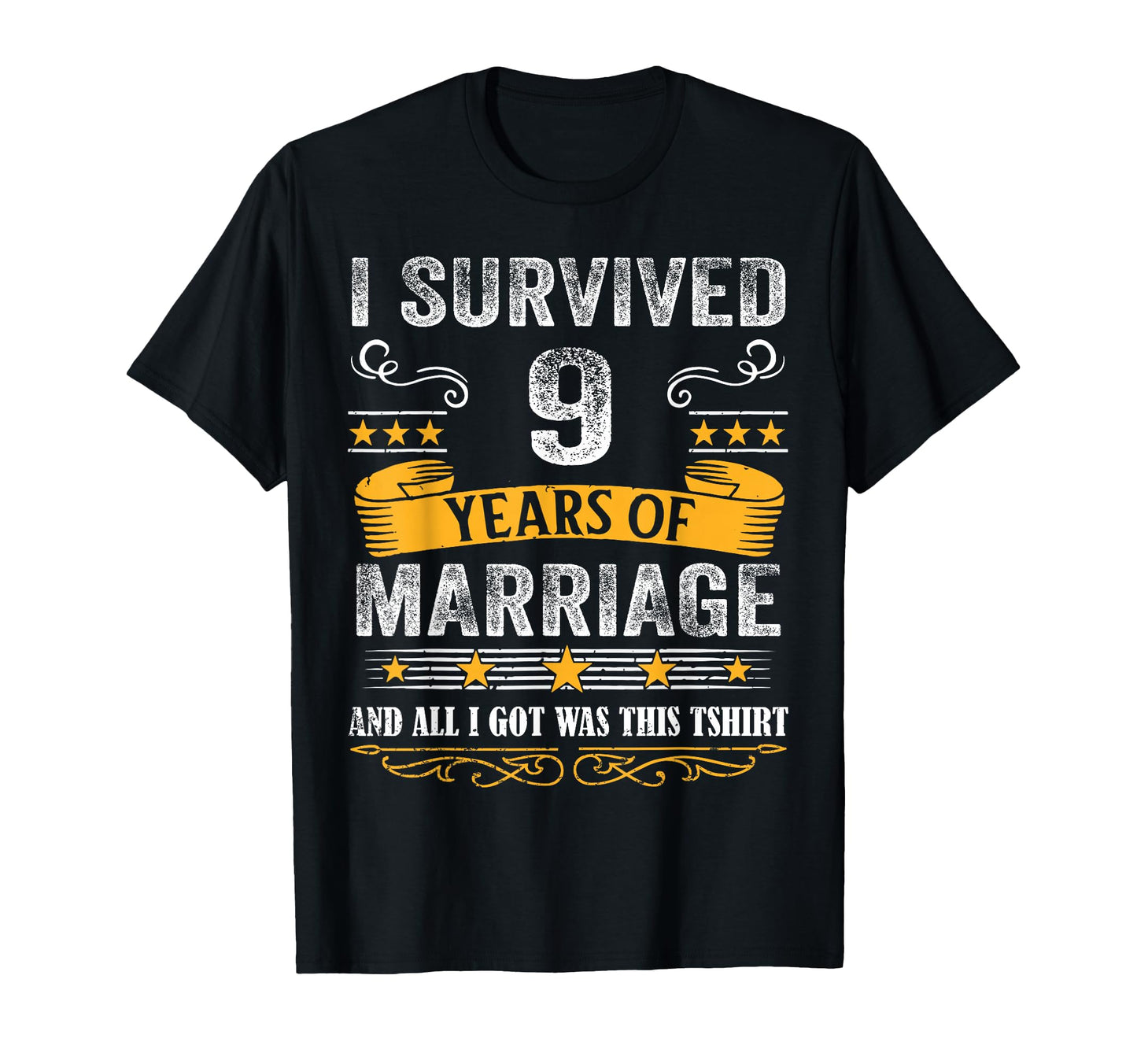 9Th Wedding Anniversary Couples Husband T-Shirt - Minimalist Print Unisex - T-Shirt, Sweatshirt, Hoodie
