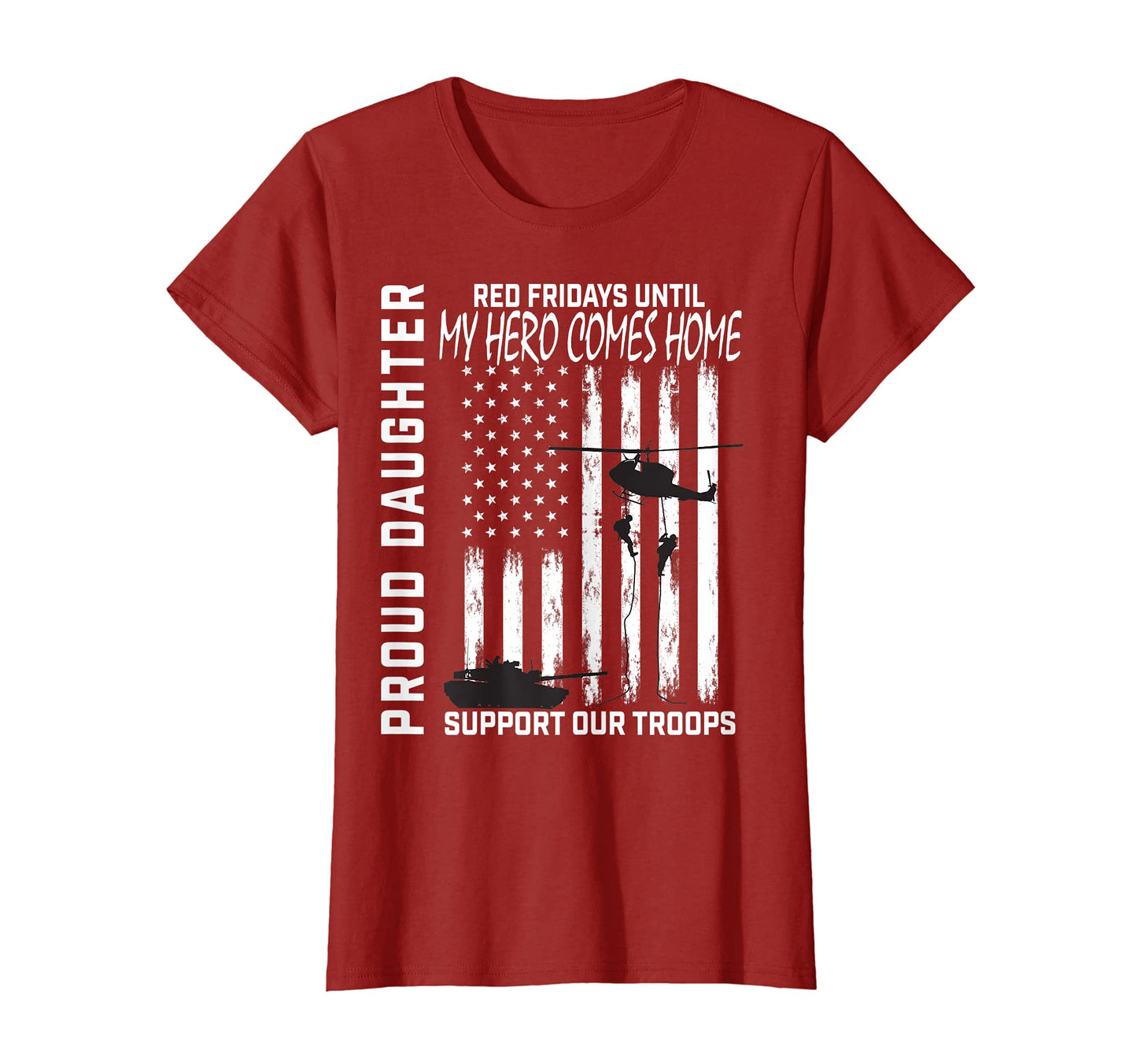 Hero Mom Dad Red Friday Military T-Shirt - Fun Novelty Design Men Women - T-Shirt, Sweatshirt, Hoodie