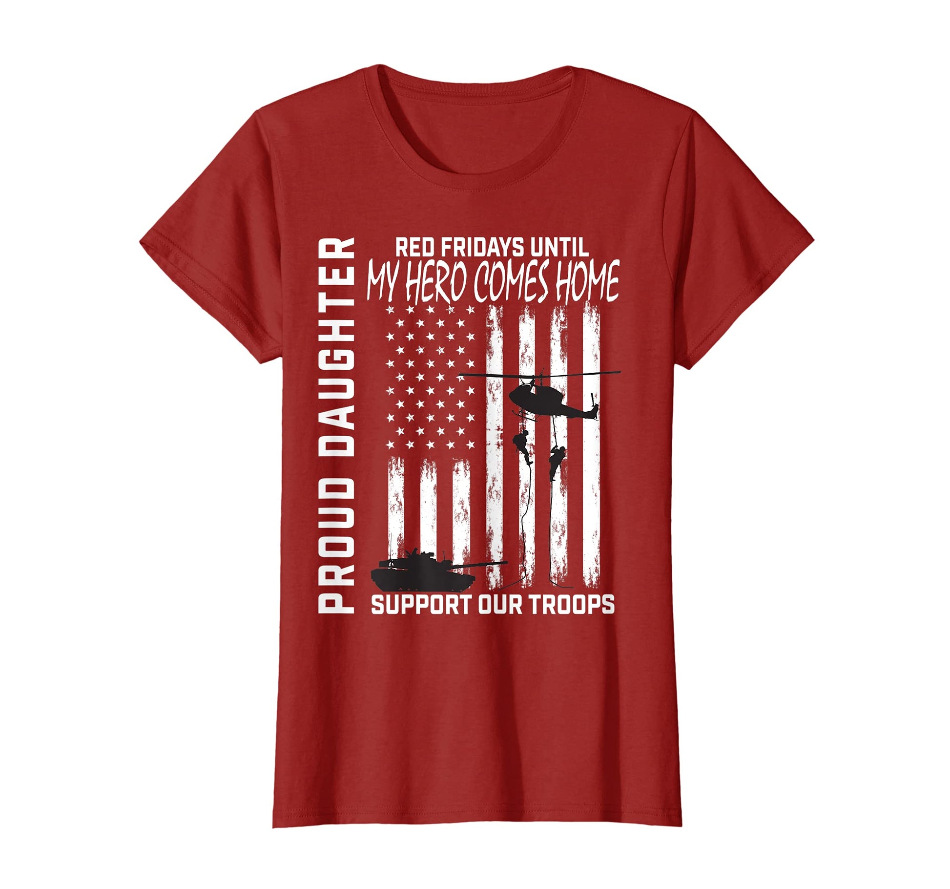 Hero Mom Dad Red Friday Military T-Shirt - Fun Novelty Design Men Women - T-Shirt, Sweatshirt, Hoodie