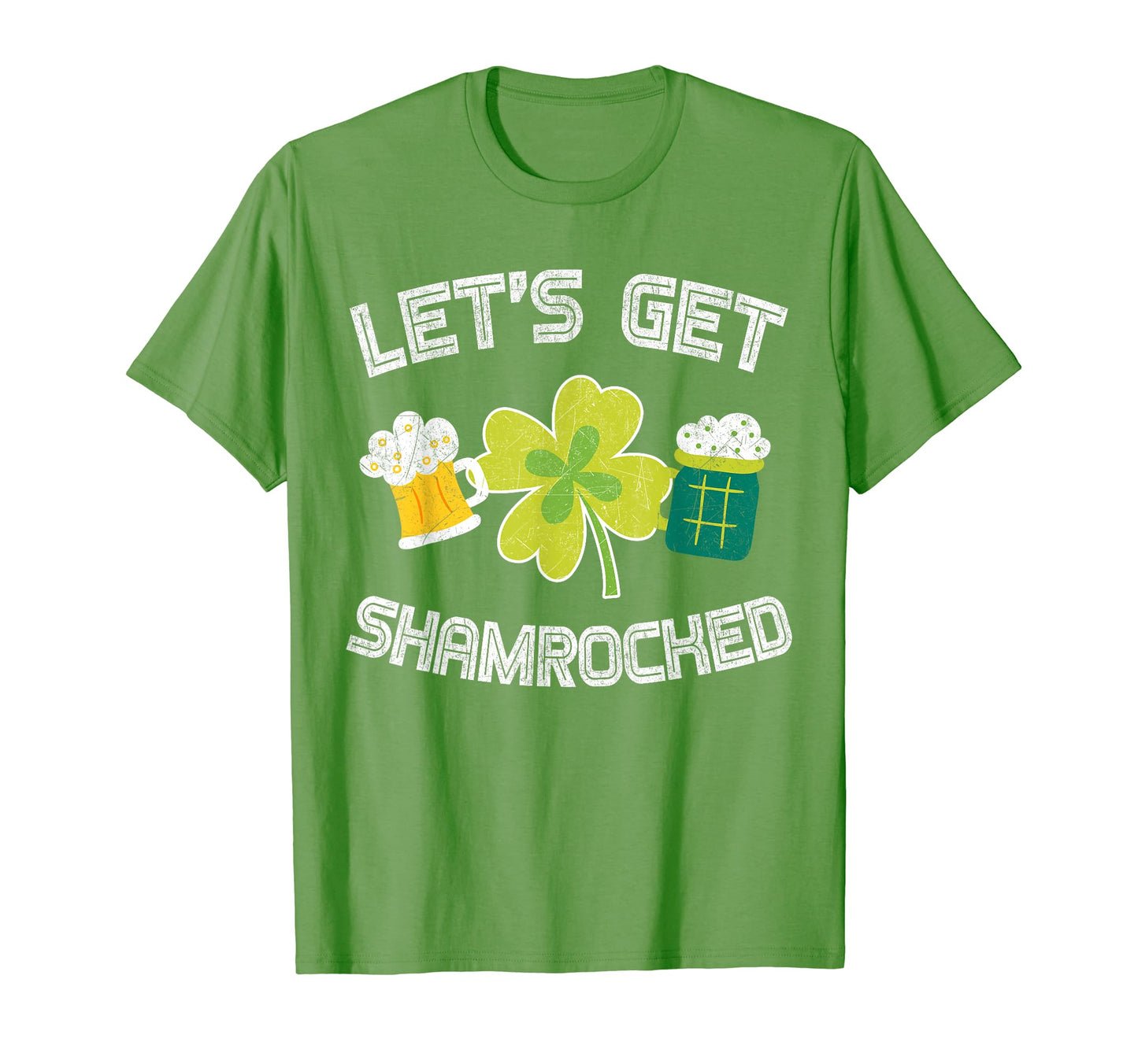 Lets Get Shamrocked Great St Patrick T-Shirt - Unique Graphic Men Women - T-Shirt, Sweatshirt, Hoodie