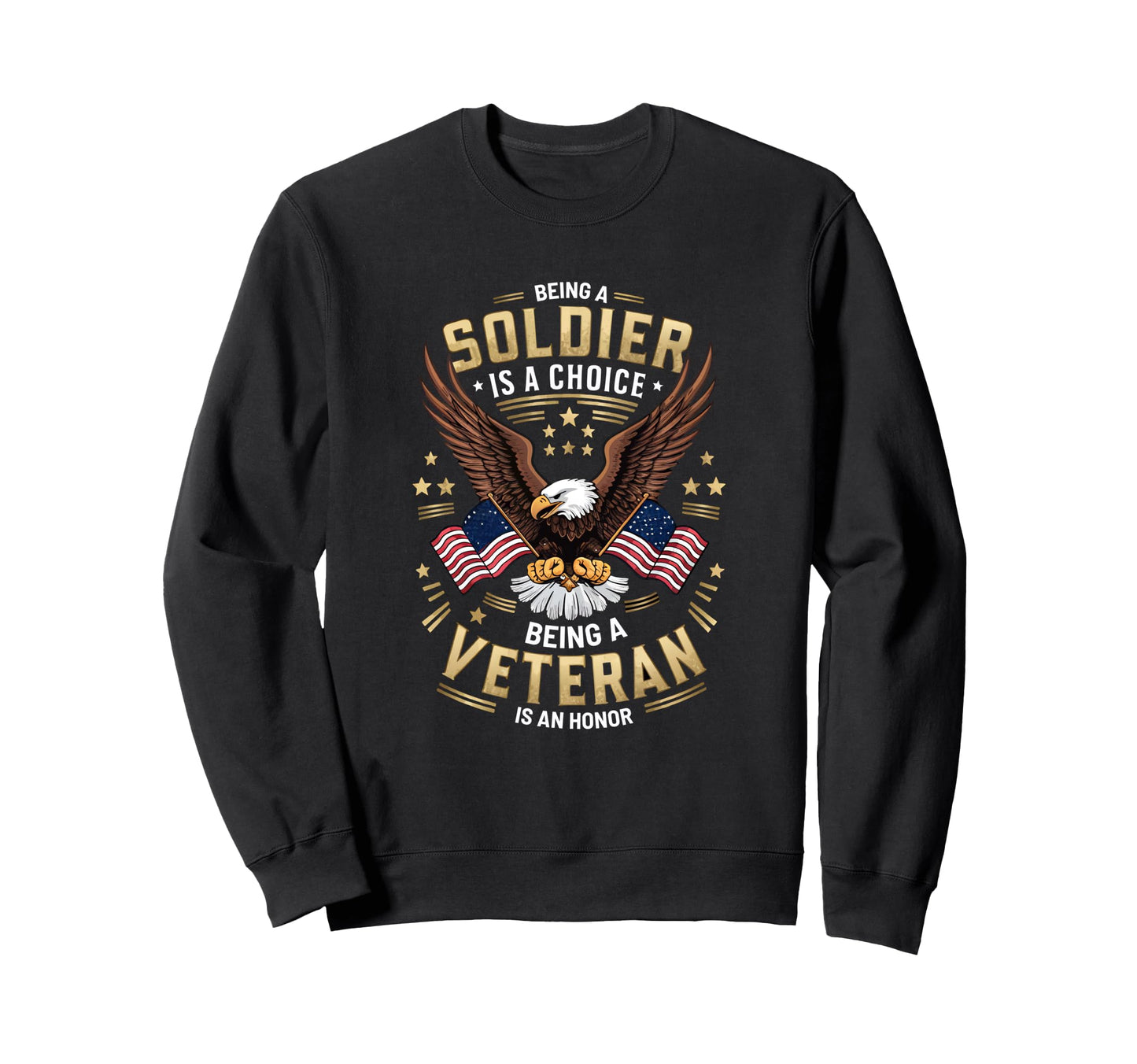 Veteran Usa Veterans Day Us Army Sweatshirt - Fun Novelty Design Unisex - T-Shirt, Sweatshirt, Hoodie