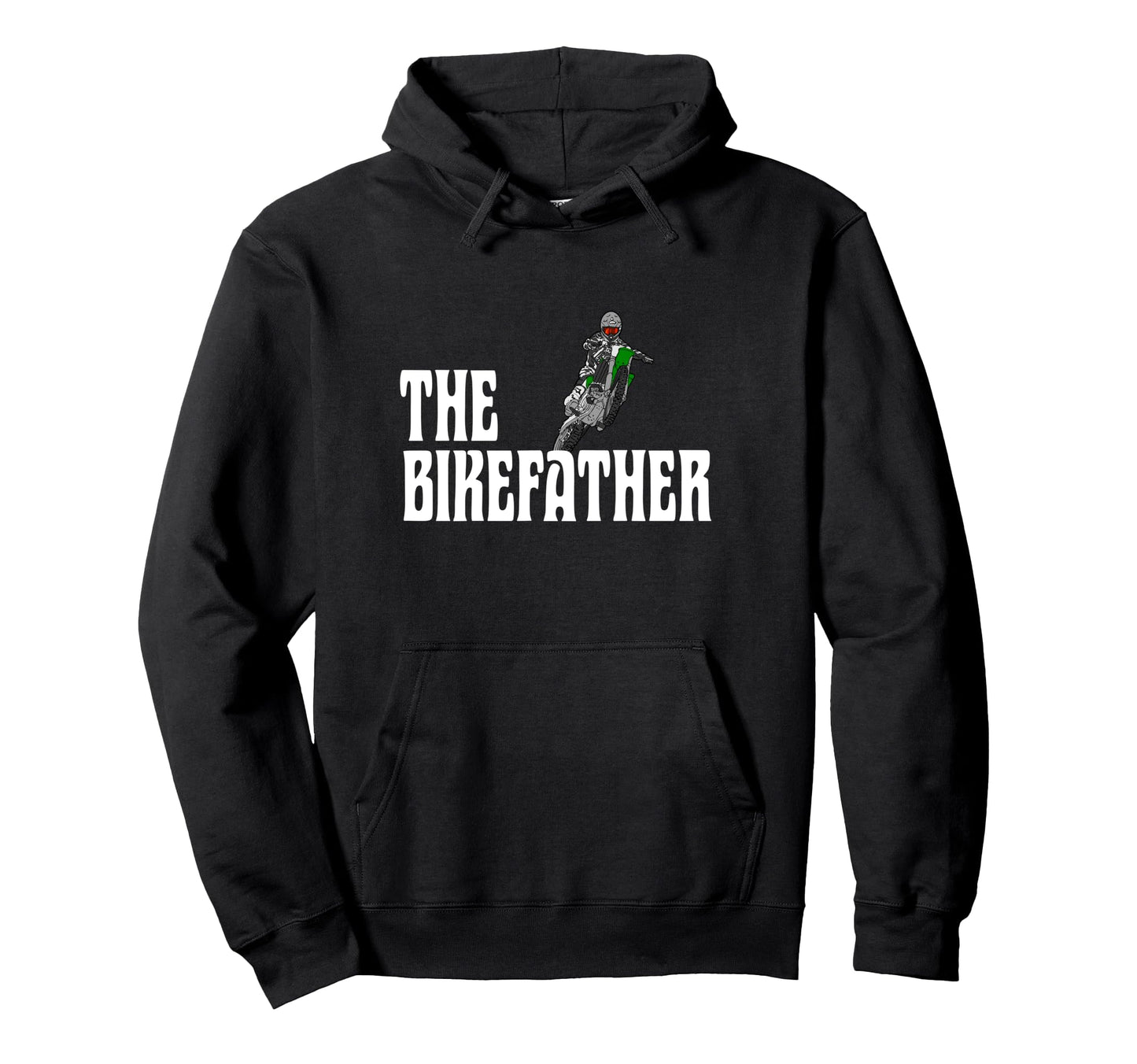 Biker Biker Dad Bikefather Funny Motorcross Hoodie - Graphic Print Unisex - T-Shirt, Sweatshirt, Hoodie