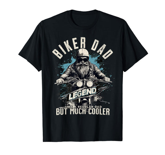 Biker Dad Legend Dad Motorcycle T-Shirt - Graphic Print for Adults - T-Shirt, Sweatshirt, Hoodie
