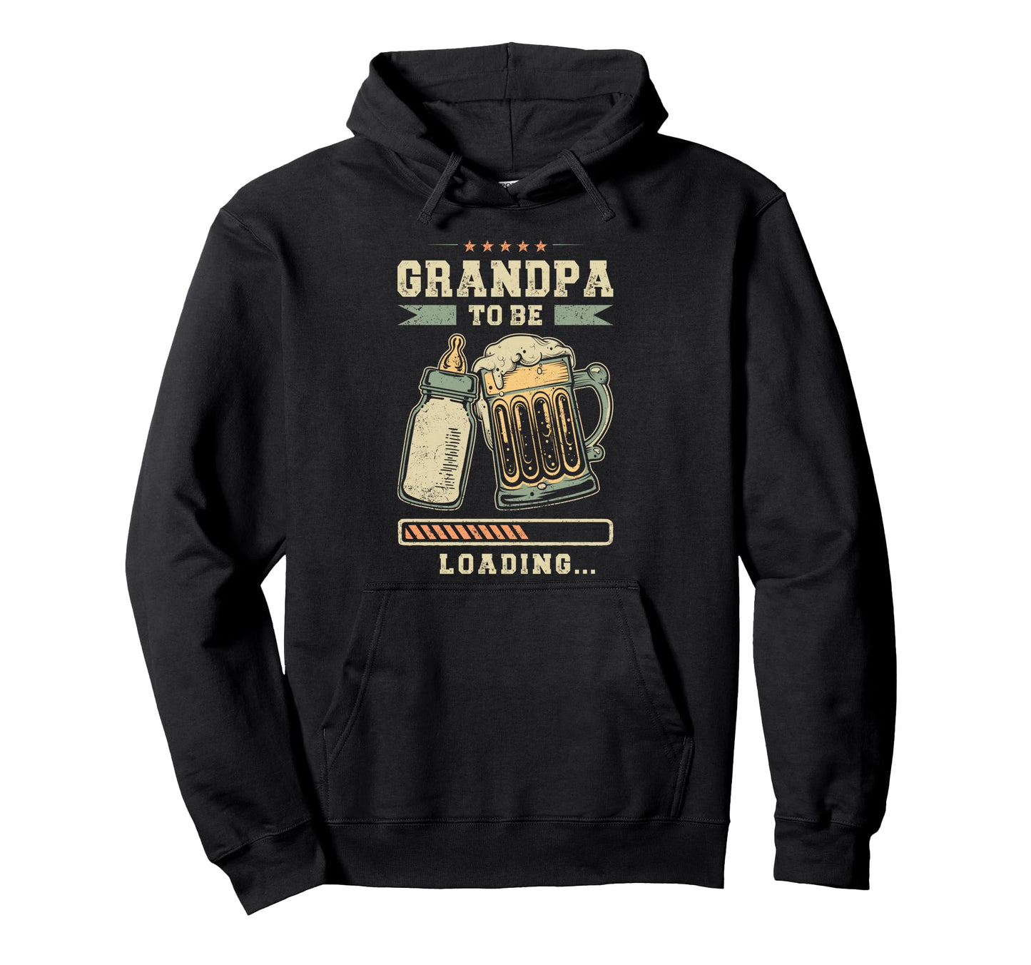 Grandpa To Be Loading Pregnancy Hoodie - Aesthetic Graphic Unisex - T-Shirt, Sweatshirt, Hoodie