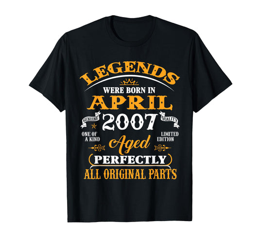 19Th Birthday Gift Legend Born T-Shirt - Aesthetic Graphic for Adults - T-Shirt, Sweatshirt, Hoodie