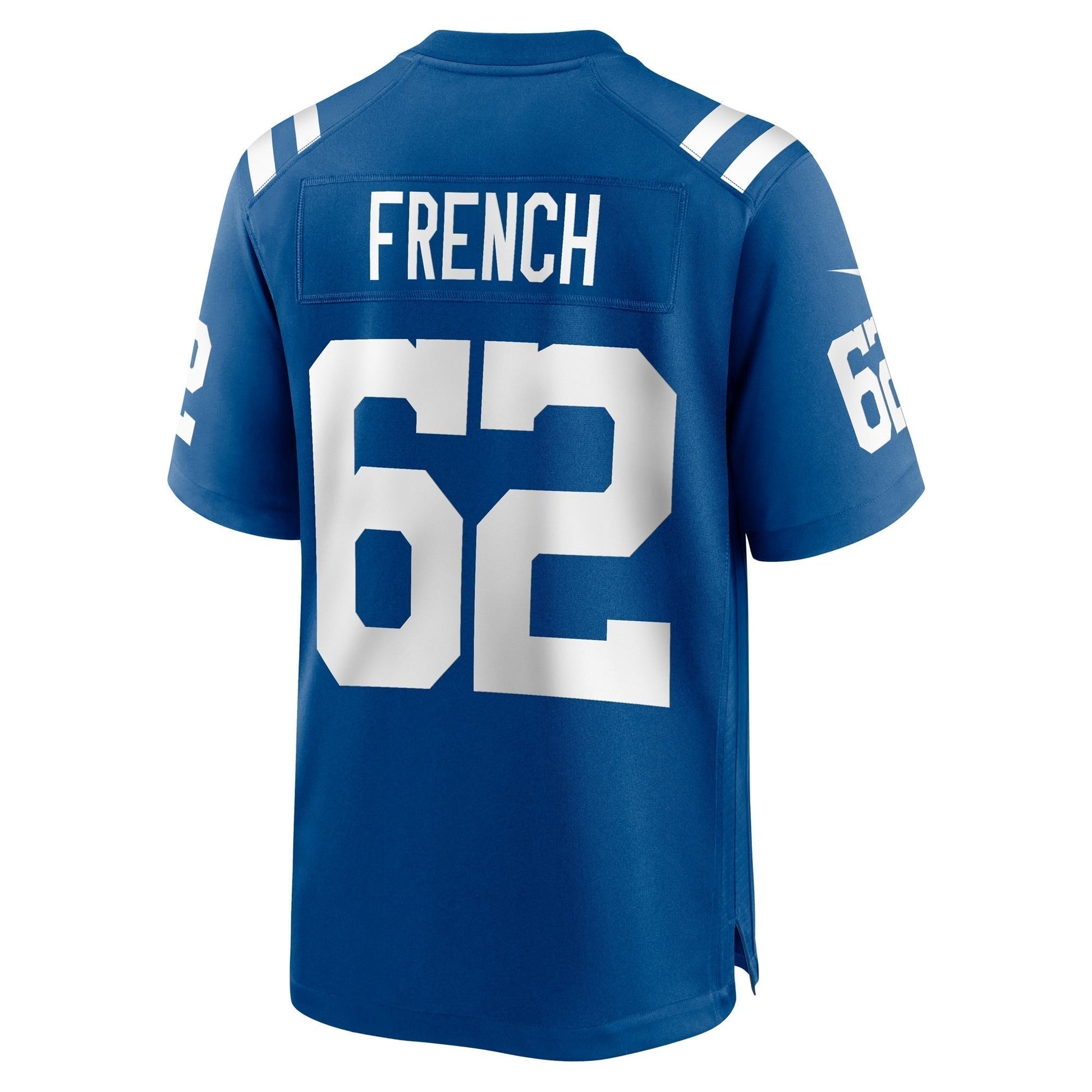 Wesley French Indianapolis Colts Game Jersey - Royal football jersey product view 3