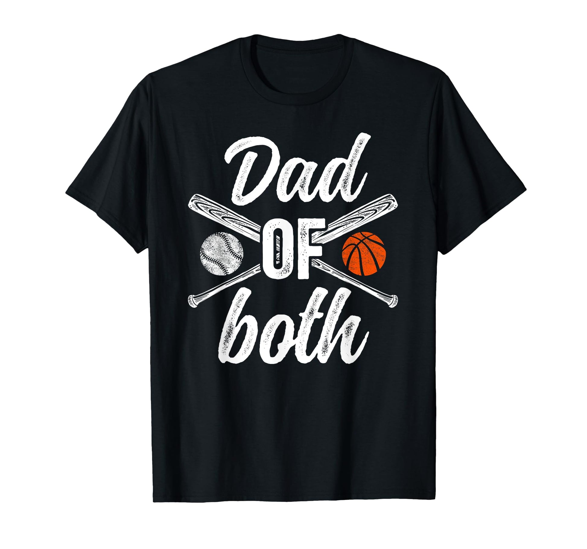 Dad Both Baseball Basketball Dad Ballers T-Shirt - Aesthetic Graphic Unisex - T-Shirt, Sweatshirt, Hoodie