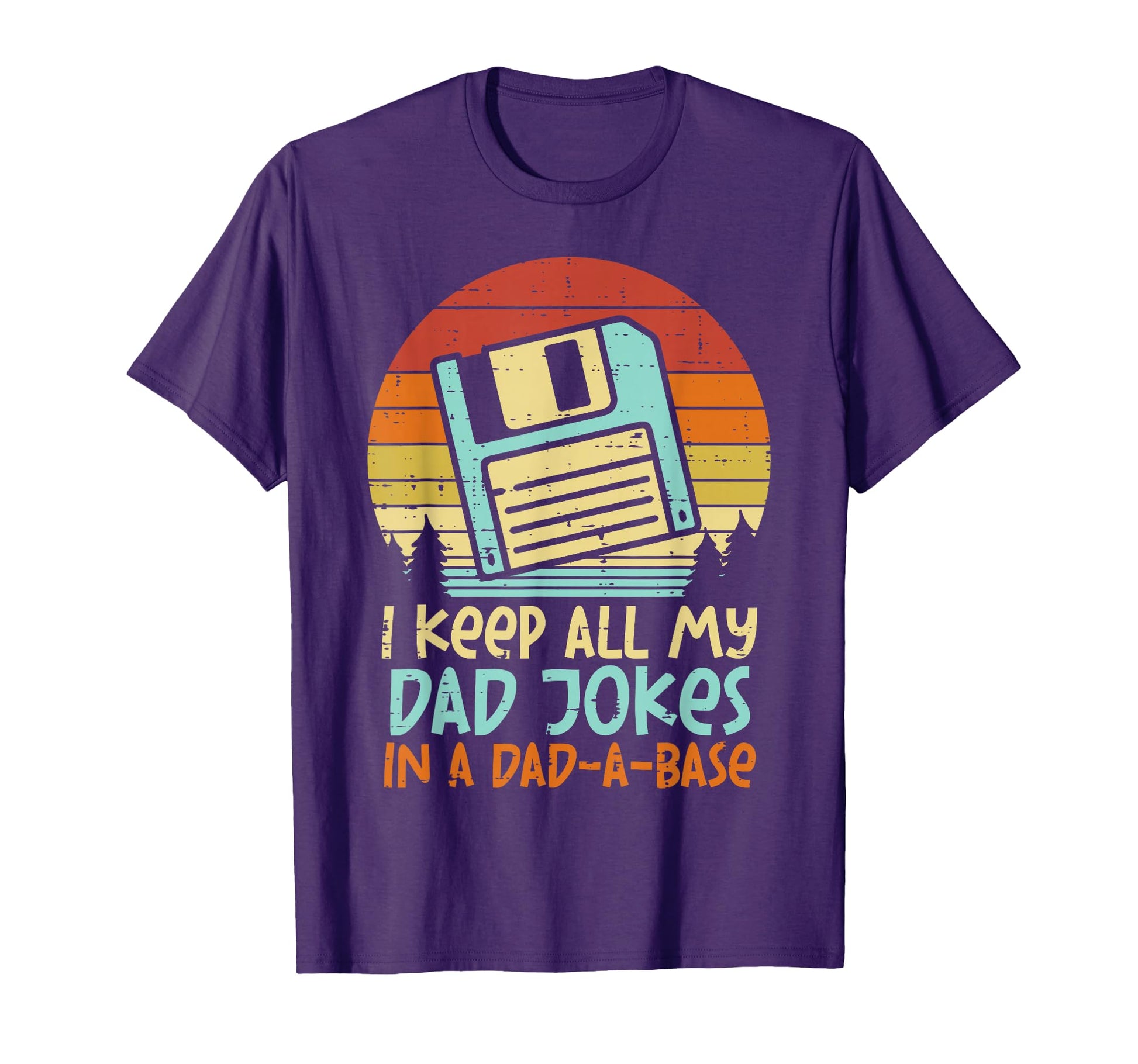 Keep Dad Jokes Dad Base Floppy Disk T-Shirt - Minimalist Print Unisex - T-Shirt, Sweatshirt, Hoodie