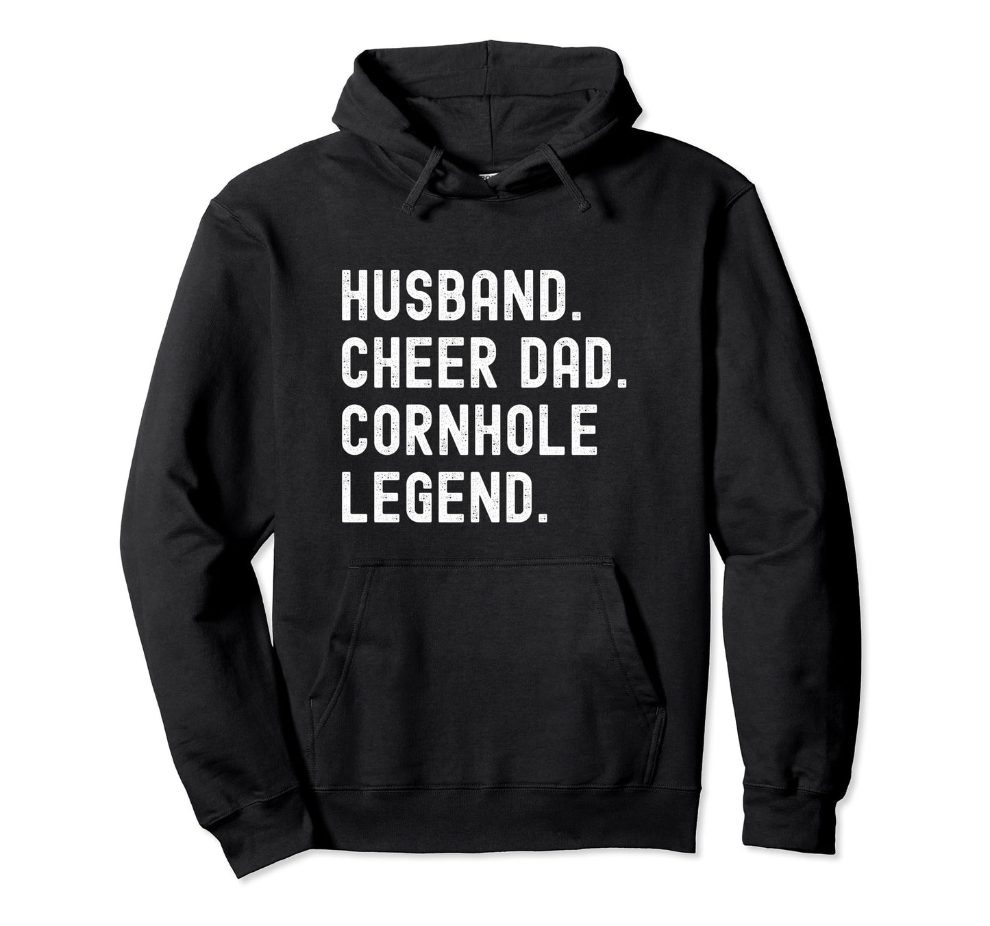 Cheer Dad Cheerleading Husband Cornhole Hoodie - Aesthetic Graphic Unisex - T-Shirt, Sweatshirt, Hoodie