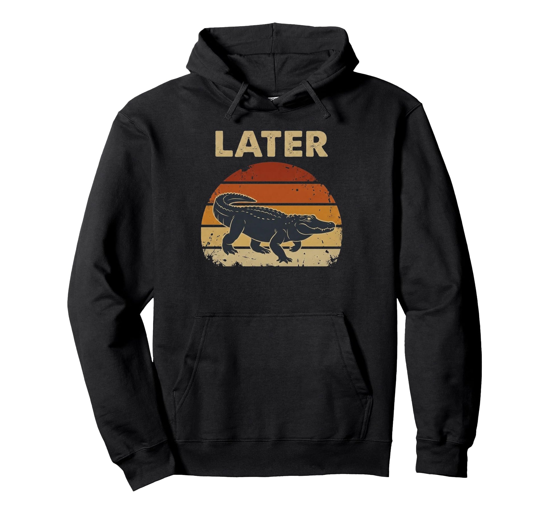 Later Gator Funny Alligator Sunset Hoodie - Novelty Apparel Unisex - T-Shirt, Sweatshirt, Hoodie
