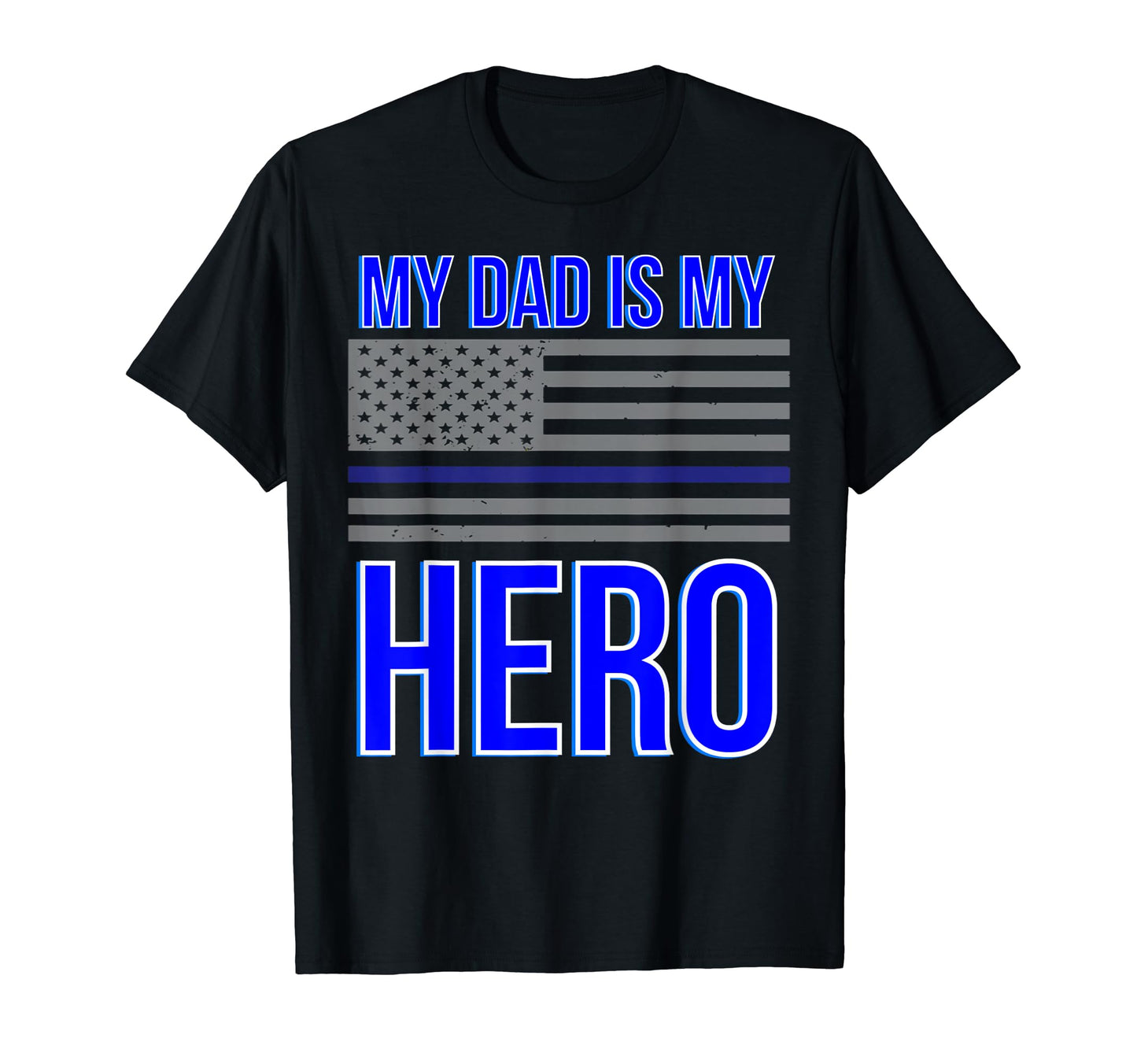Police Officer Dad Law Enforcement T-Shirt - Custom Art Print for Adults - T-Shirt, Sweatshirt, Hoodie