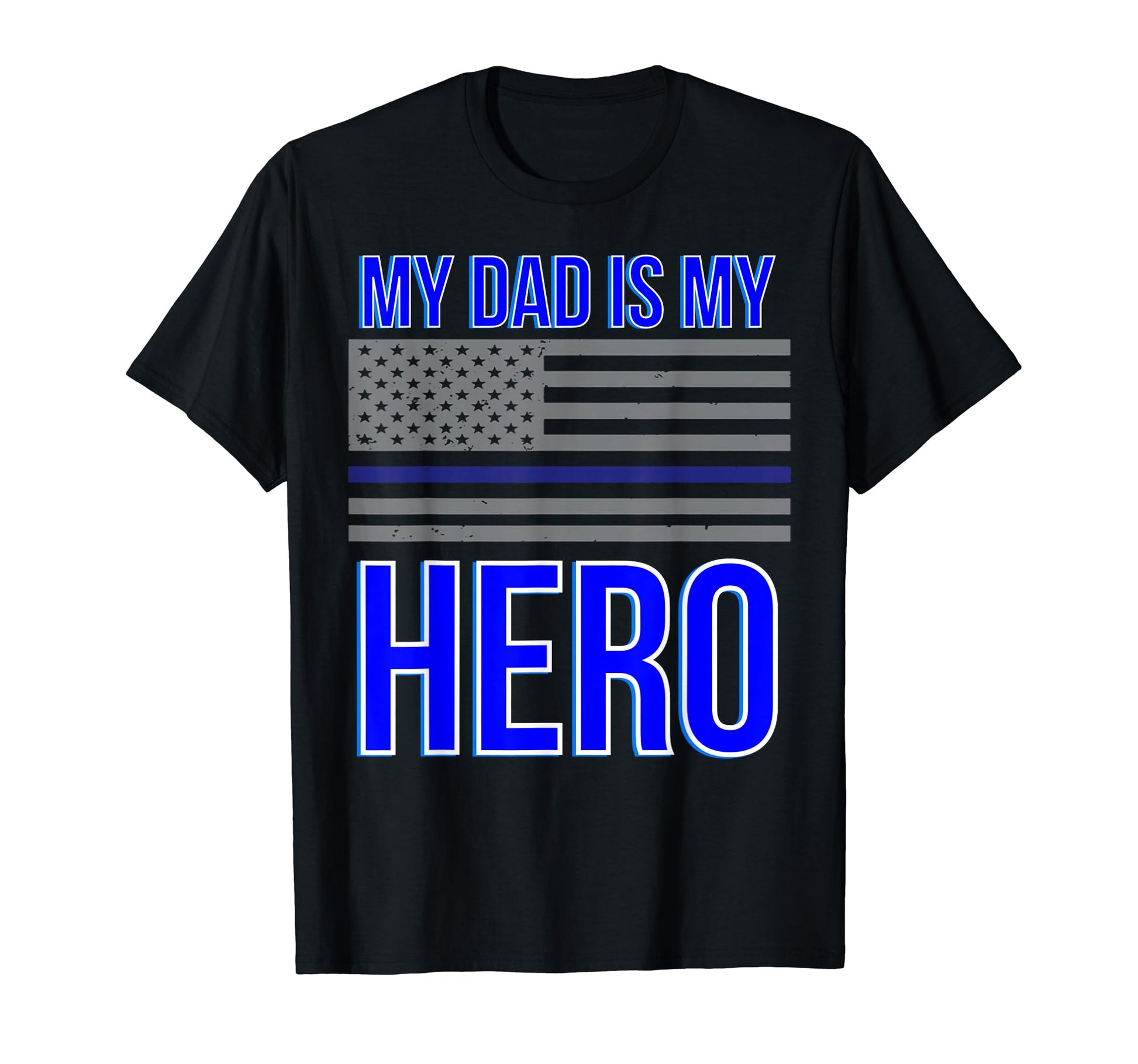 Police Officer Dad Law Enforcement T-Shirt - Custom Art Print for Adults - T-Shirt, Sweatshirt, Hoodie