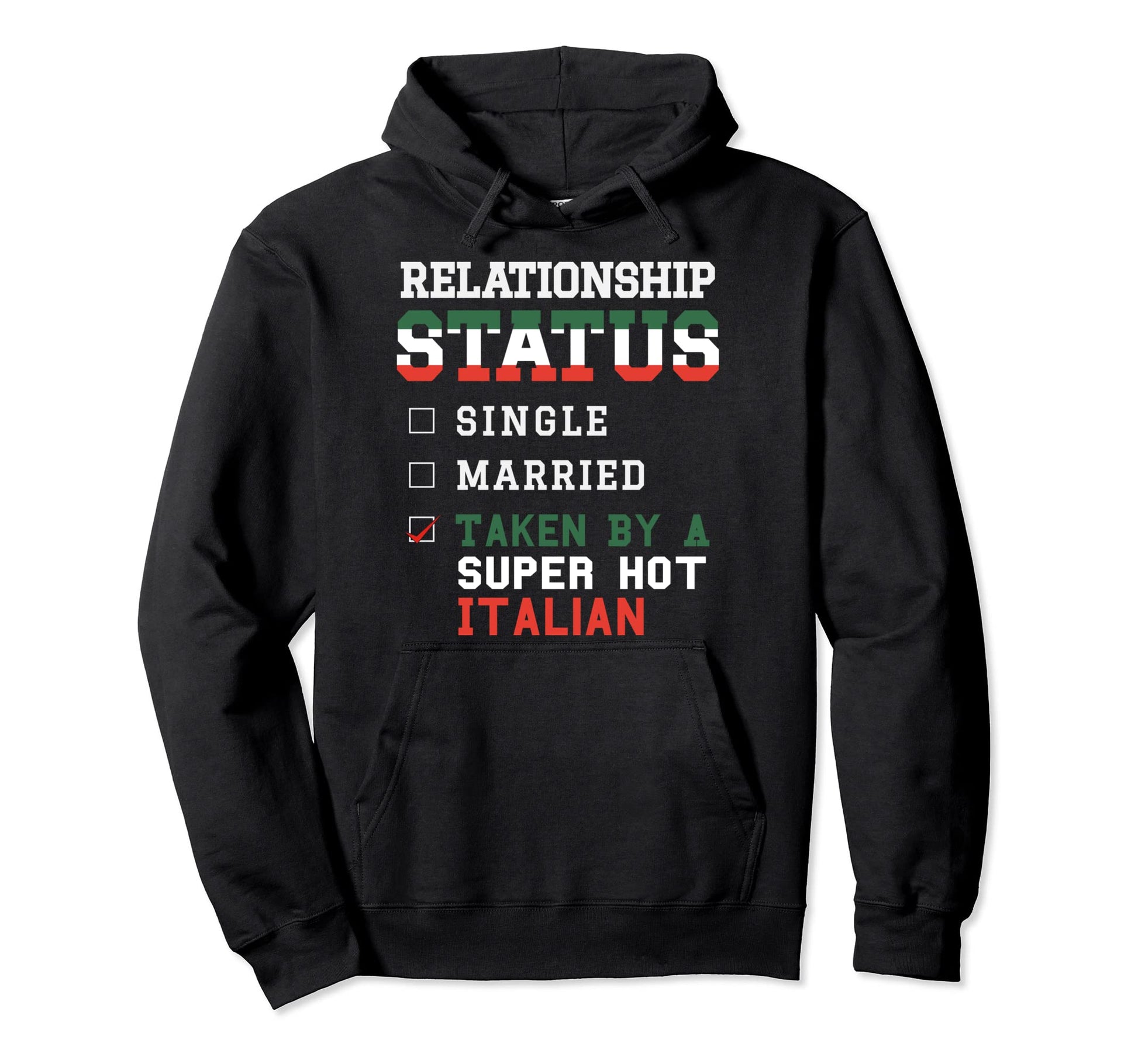 Italian Husband Dad Marriage Wife Gift Hoodie - Trendy Graphic for Adults - T-Shirt, Sweatshirt, Hoodie
