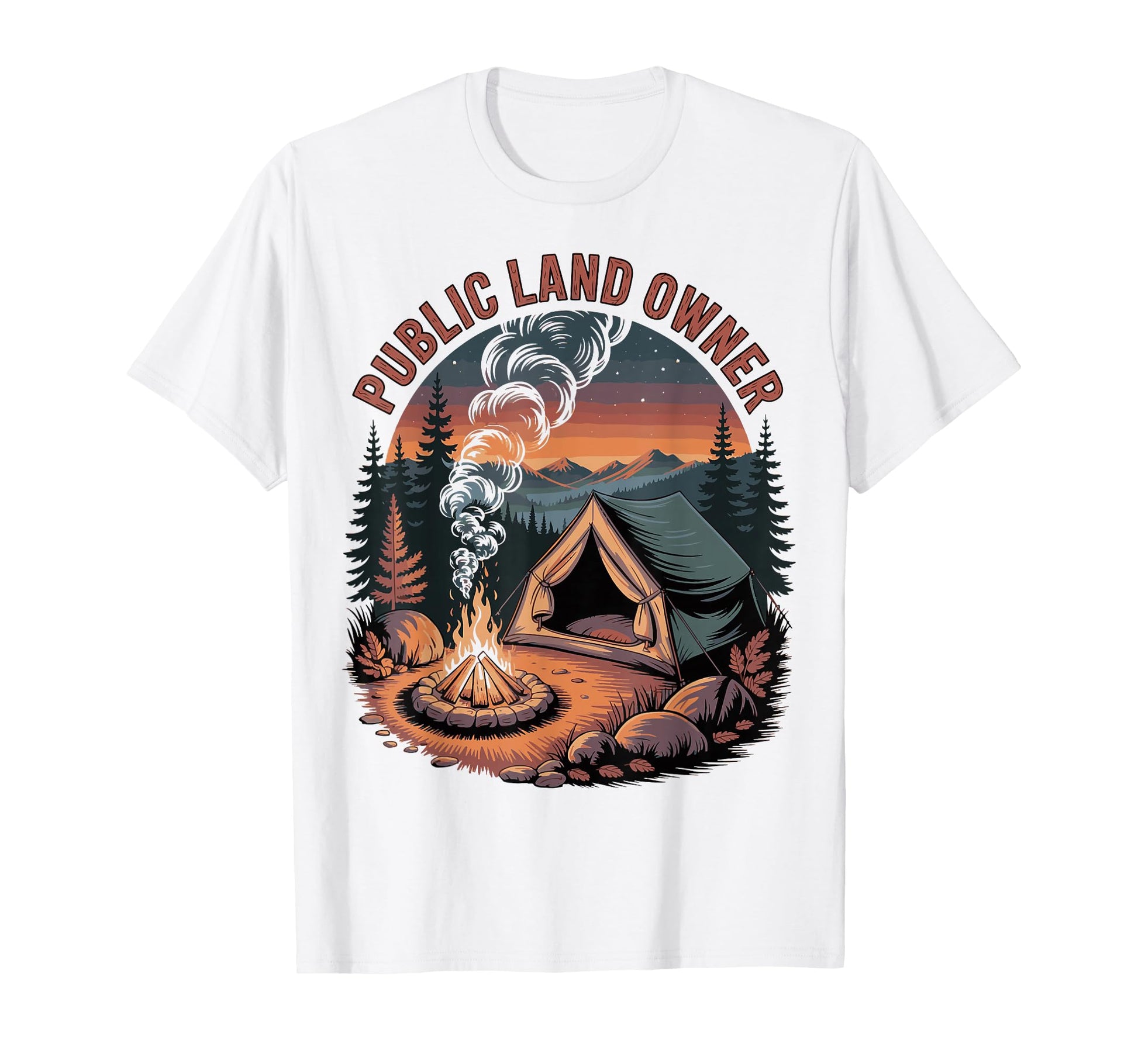 Public Land Owner Outdoor Camping T-Shirt - Aesthetic Graphic Unisex - T-Shirt, Sweatshirt, Hoodie