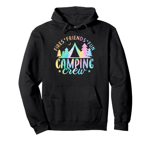 Camping Crew Group Matching Funny Hiking Hoodie - Novelty Apparel Unisex - T-Shirt, Sweatshirt, Hoodie