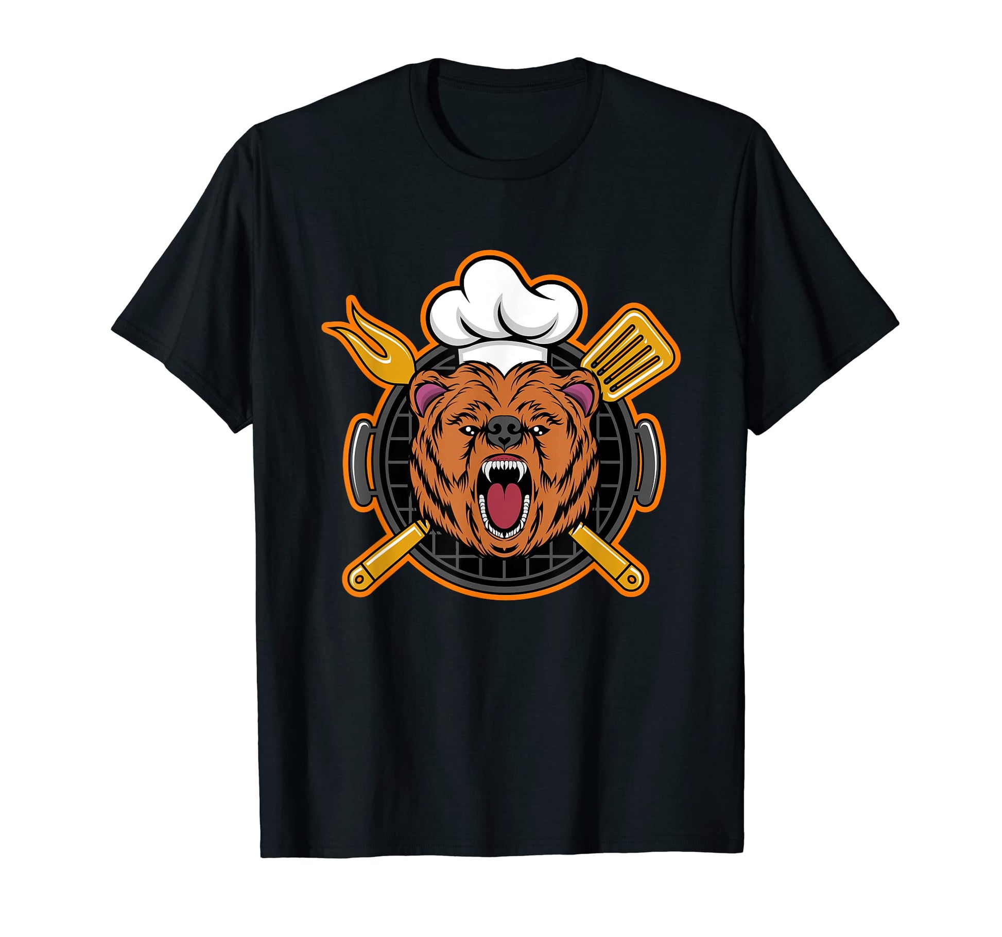 Grilling Wildlife Mountains Bear T-Shirt - Casual Everyday Wear for Adults - T-Shirt, Sweatshirt, Hoodie