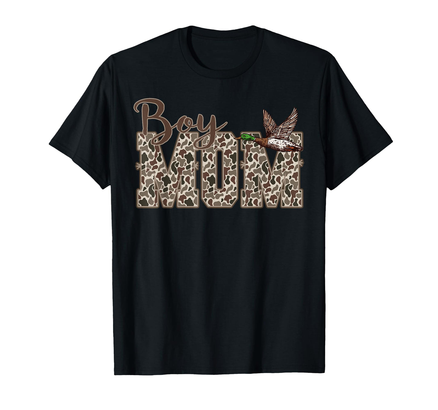 Hunting Mom Duck Camouflage Camo T-Shirt - Custom Art Print for Adults - T-Shirt, Sweatshirt, Hoodie