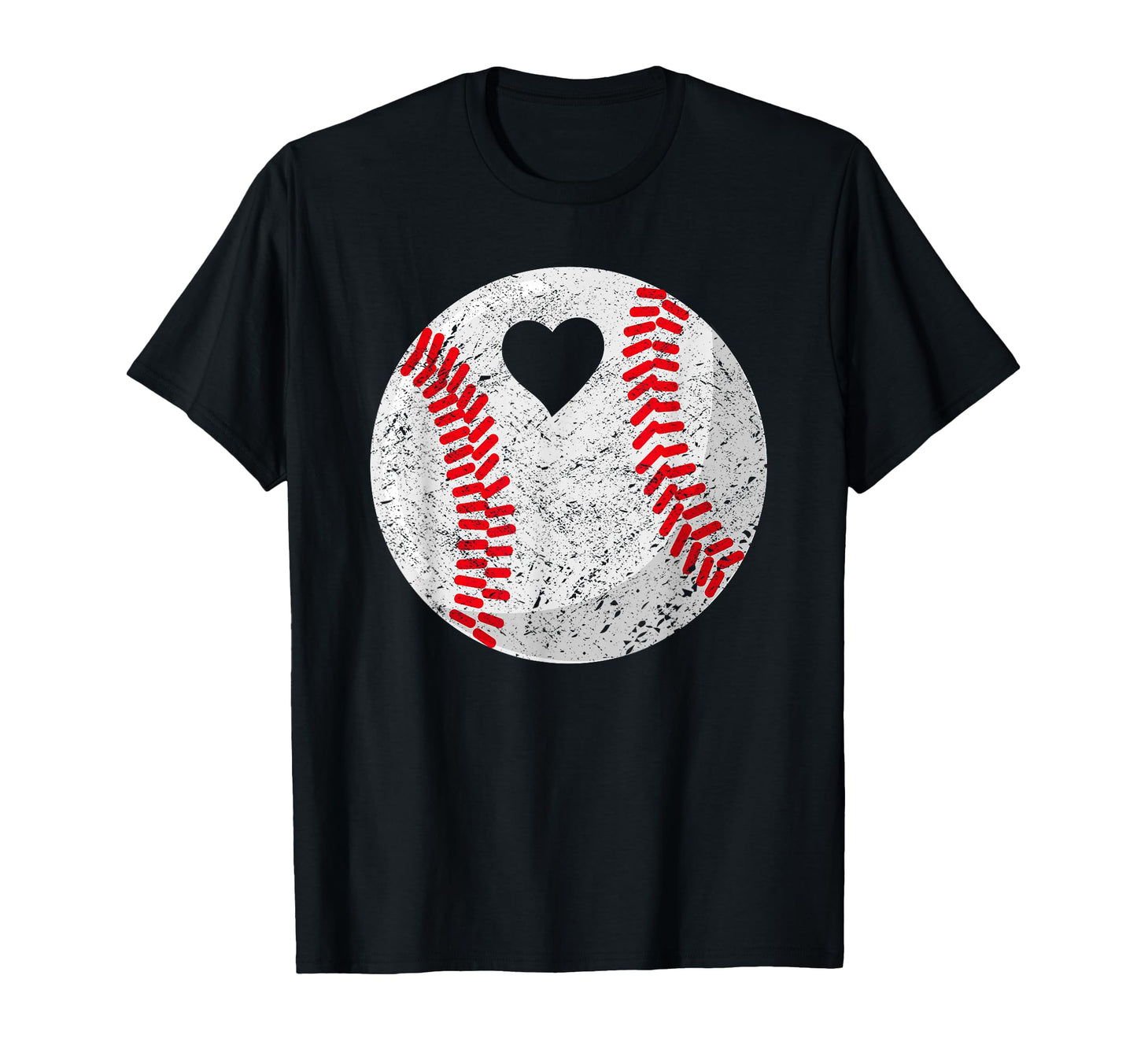 Baseball Heart Mom Dad T-Shirt - Casual Everyday Wear for Adults - T-Shirt, Sweatshirt, Hoodie