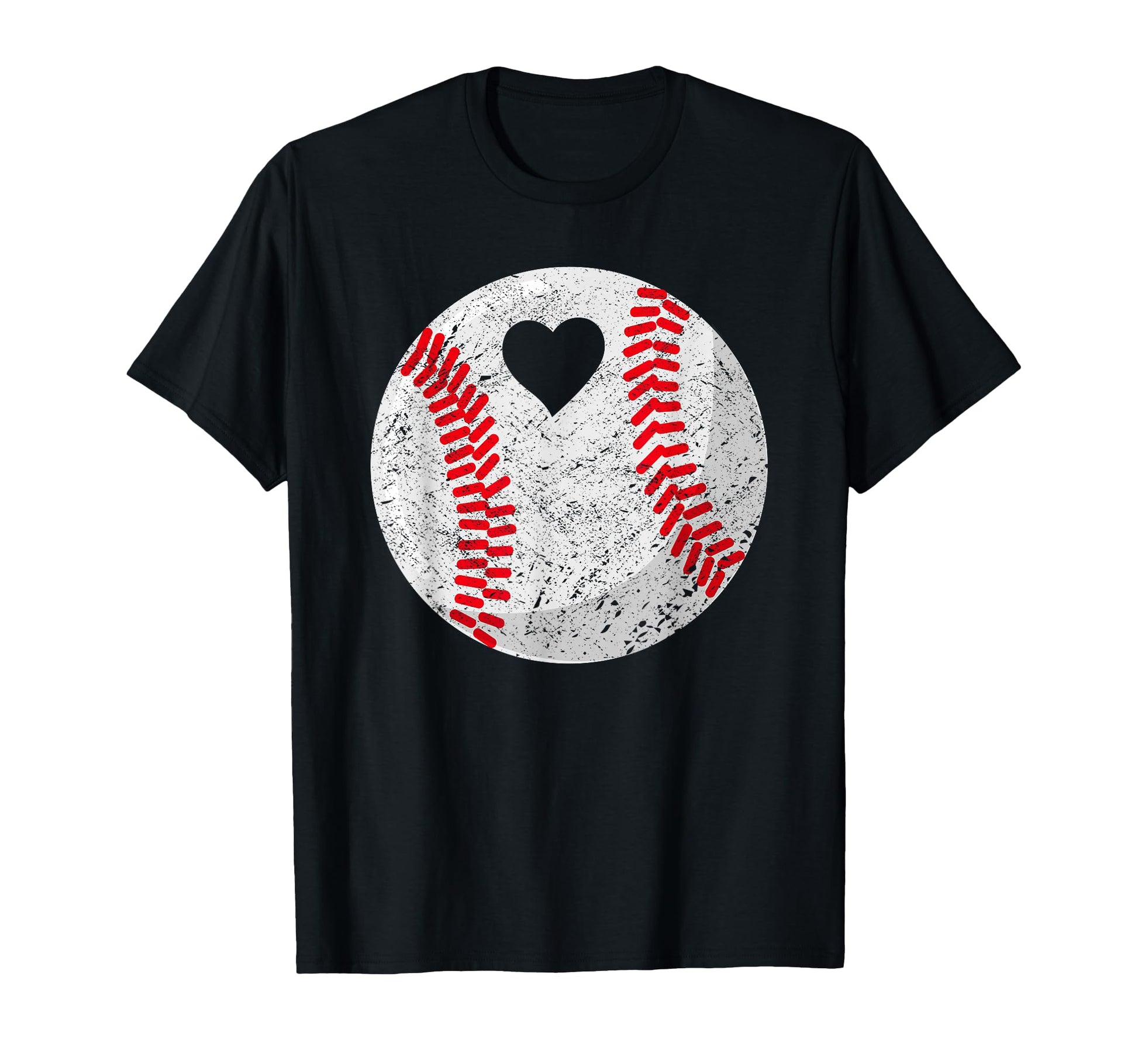 Baseball Heart Mom Dad T-Shirt - Casual Everyday Wear for Adults - T-Shirt, Sweatshirt, Hoodie