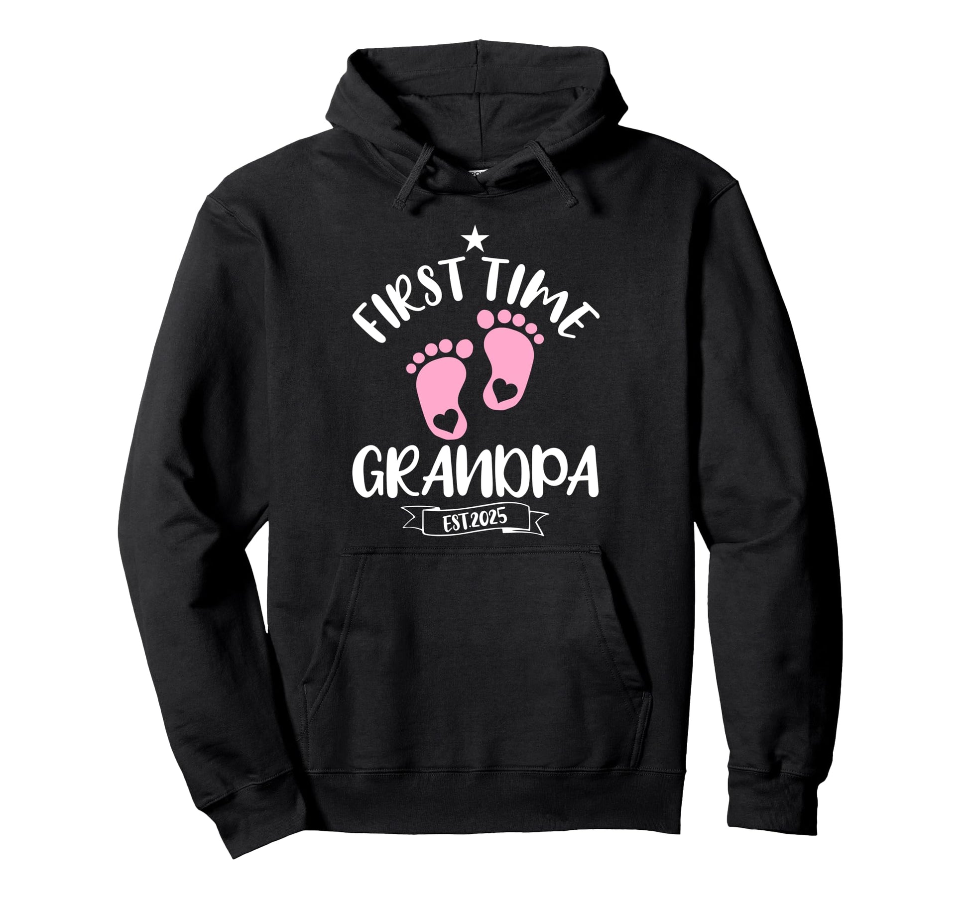 First Time Grandpa 2025 Promoted To Hoodie - Trendy Graphic for Adults - T-Shirt, Sweatshirt, Hoodie