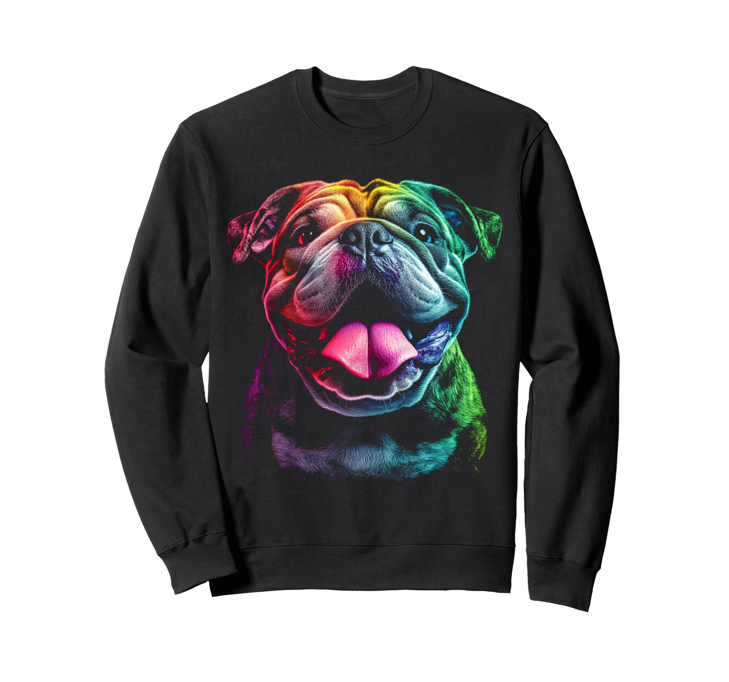 English Bulldog Pop Art Sweatshirt - Aesthetic Graphic Men Women - T-Shirt, Sweatshirt, Hoodie