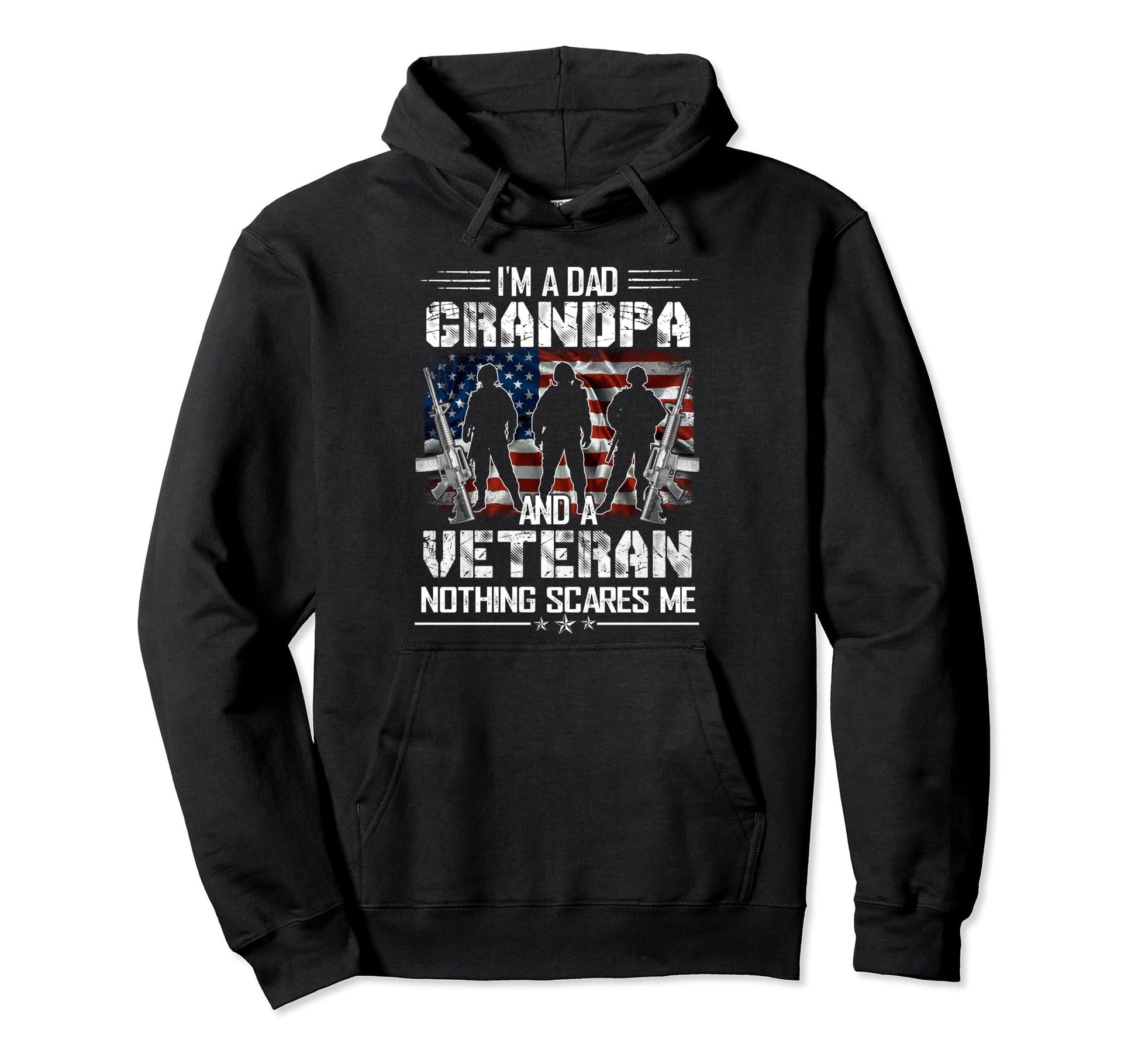 Im Dad Papa And Veteran Funny Dad Hoodie - Aesthetic Graphic Men Women - T-Shirt, Sweatshirt, Hoodie