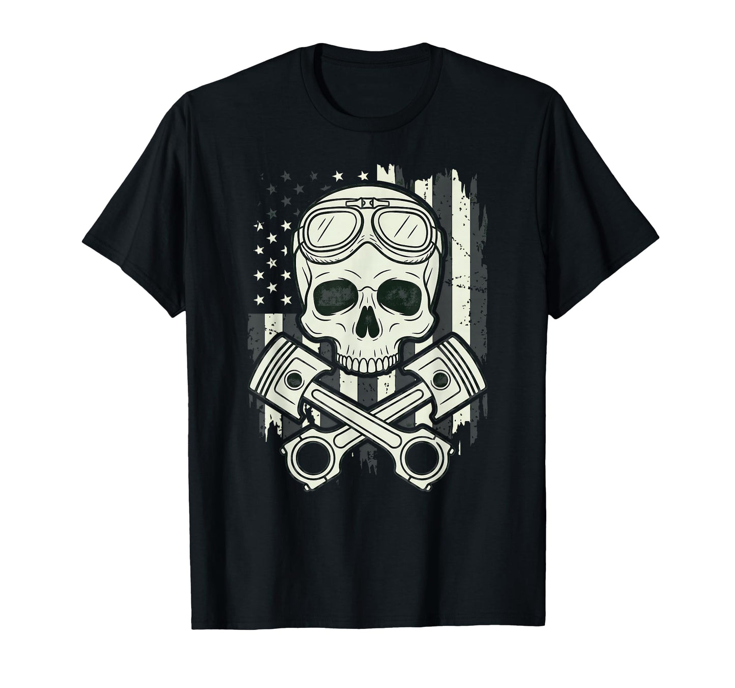 American Flag Motorcycle Motorcycles T-Shirt - Novelty Apparel Unisex - T-Shirt, Sweatshirt, Hoodie