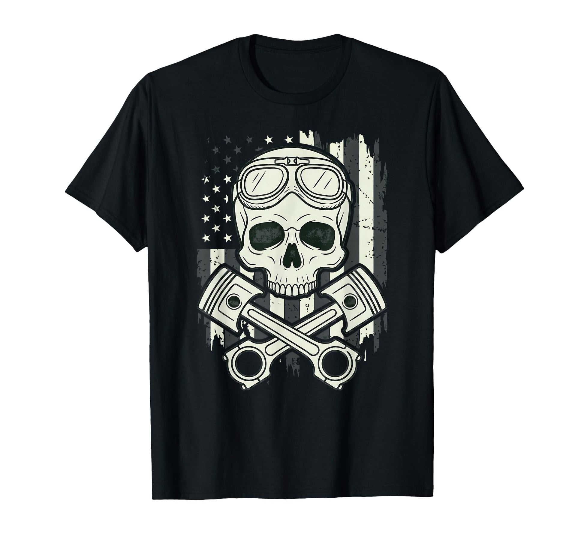 American Flag Motorcycle Motorcycles T-Shirt - Novelty Apparel Unisex - T-Shirt, Sweatshirt, Hoodie