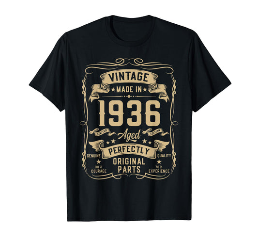 1936 90Yr 90Th Birthday Gifts 90 Years T-Shirt - Novelty Apparel Men Women - T-Shirt, Sweatshirt, Hoodie