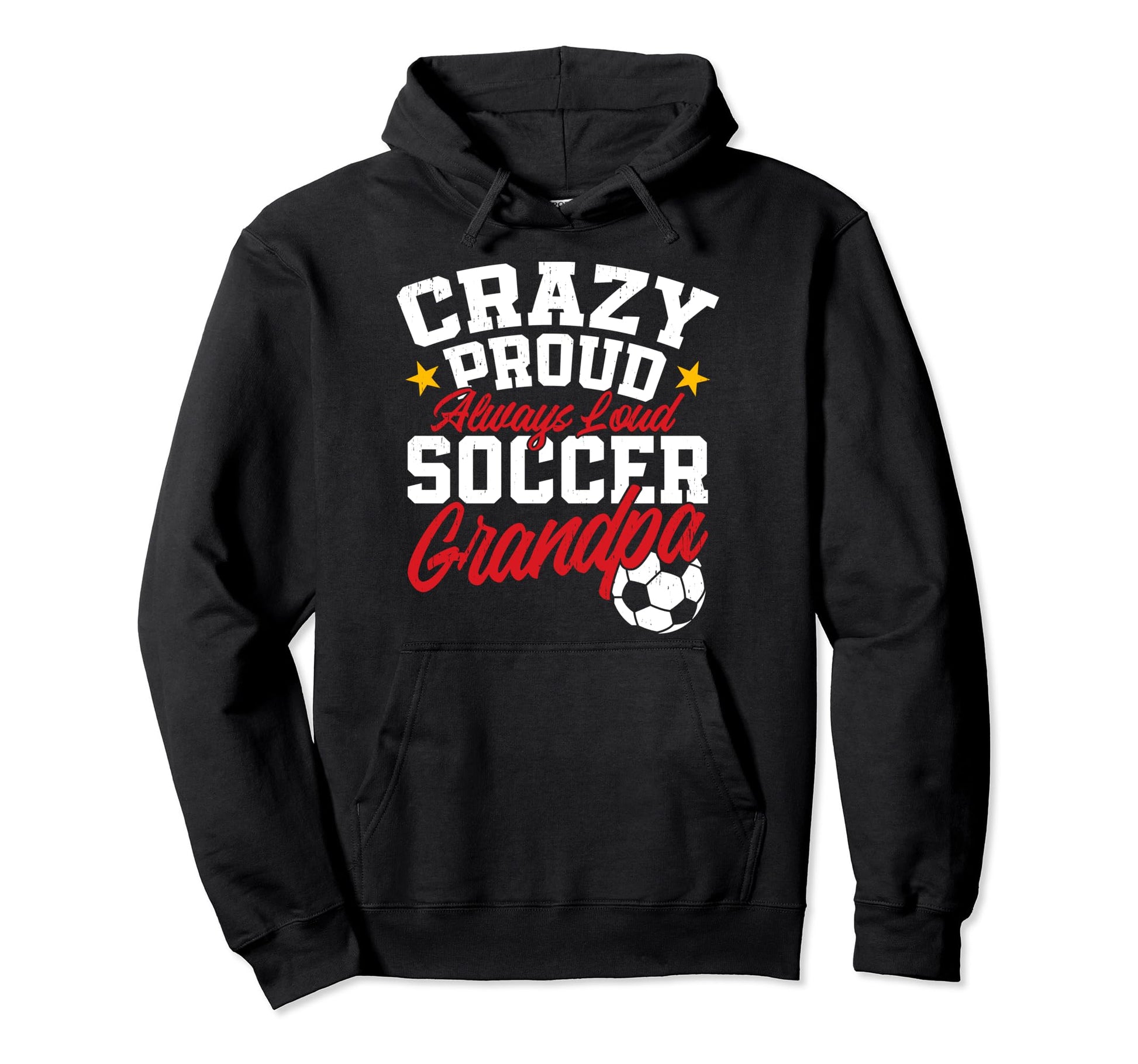 Funny Soccer Grandpa Crazy Proud Hoodie - Aesthetic Graphic Men Women - T-Shirt, Sweatshirt, Hoodie