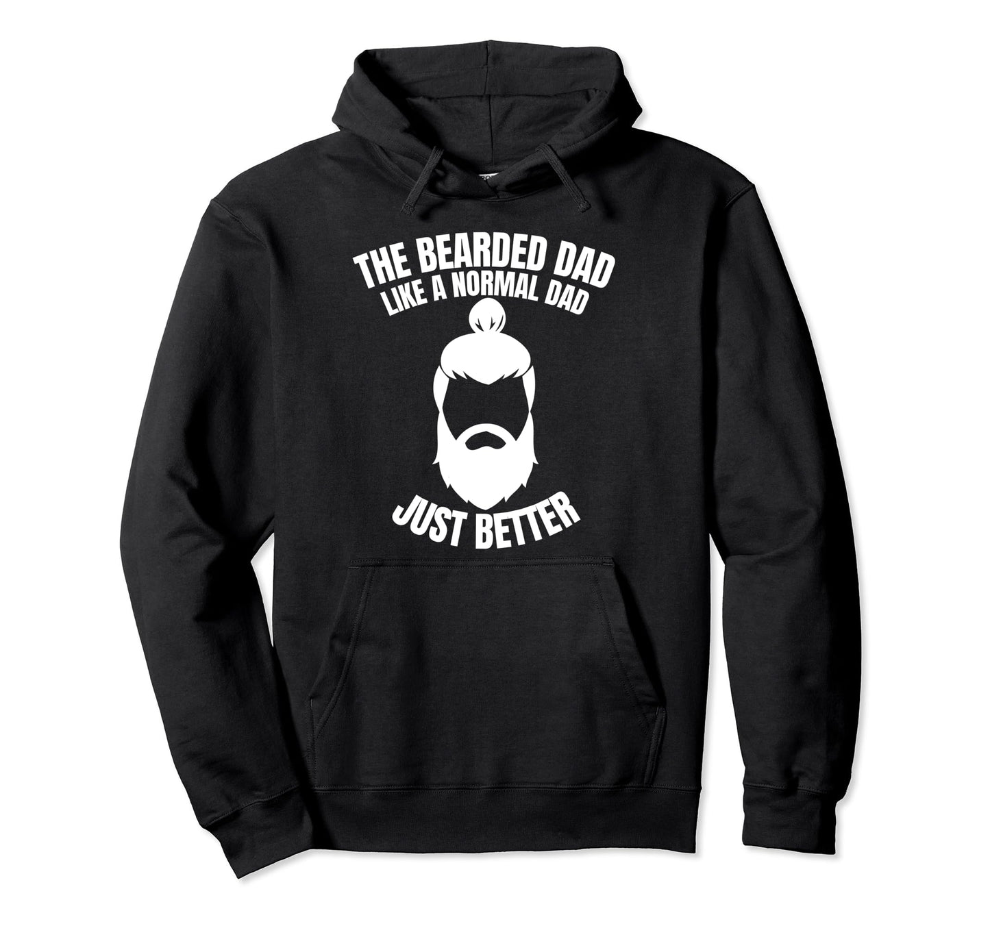 Funny Beard Fathers Gift Tattoo Hoodie - Minimalist Print for Adults - T-Shirt, Sweatshirt, Hoodie