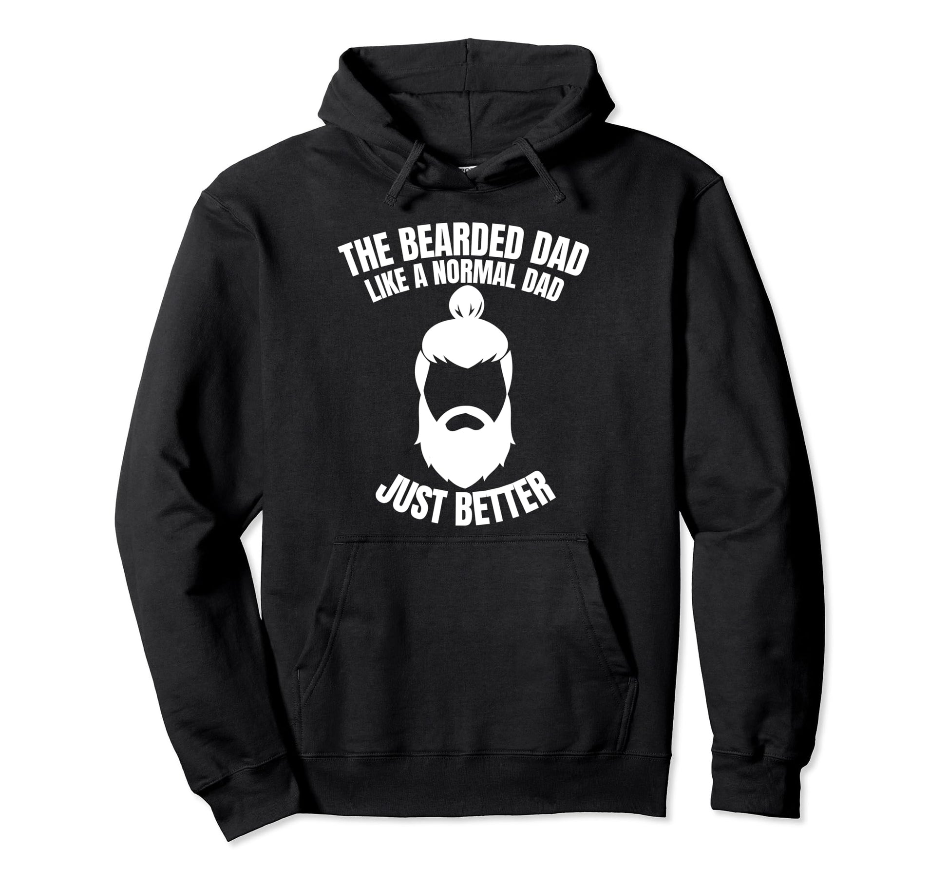 Funny Beard Fathers Gift Tattoo Hoodie - Minimalist Print for Adults - T-Shirt, Sweatshirt, Hoodie