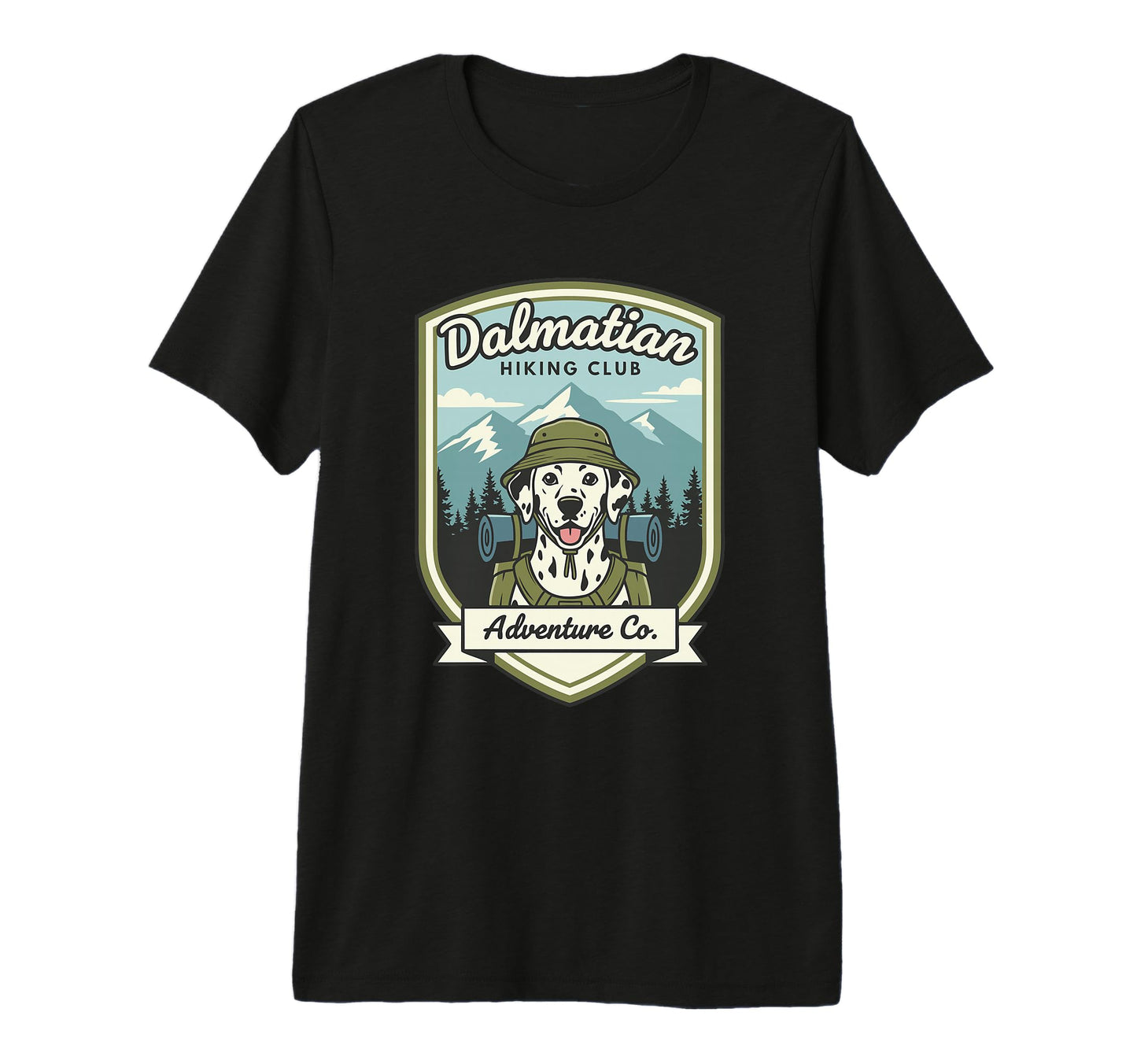 Dalmatian Hiking Club Adventure T-Shirt - Novelty Apparel Men Women - T-Shirt, Sweatshirt, Hoodie
