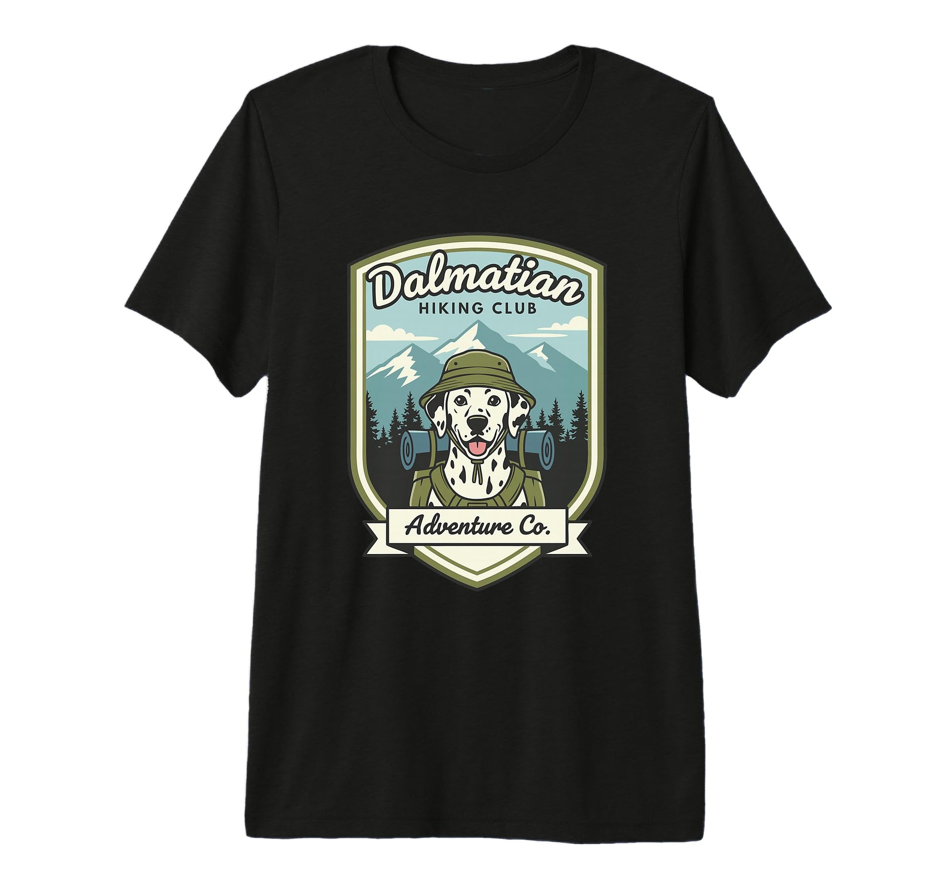 Dalmatian Hiking Club Adventure T-Shirt - Novelty Apparel Men Women - T-Shirt, Sweatshirt, Hoodie