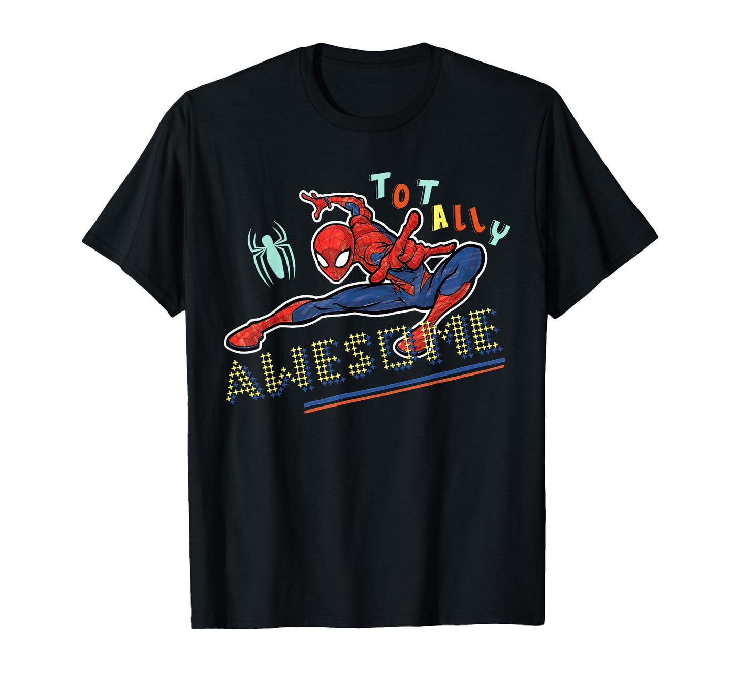 Marvel Spider Pop Marker Color T-Shirt - Aesthetic Graphic Men Women - T-Shirt, Sweatshirt, Hoodie