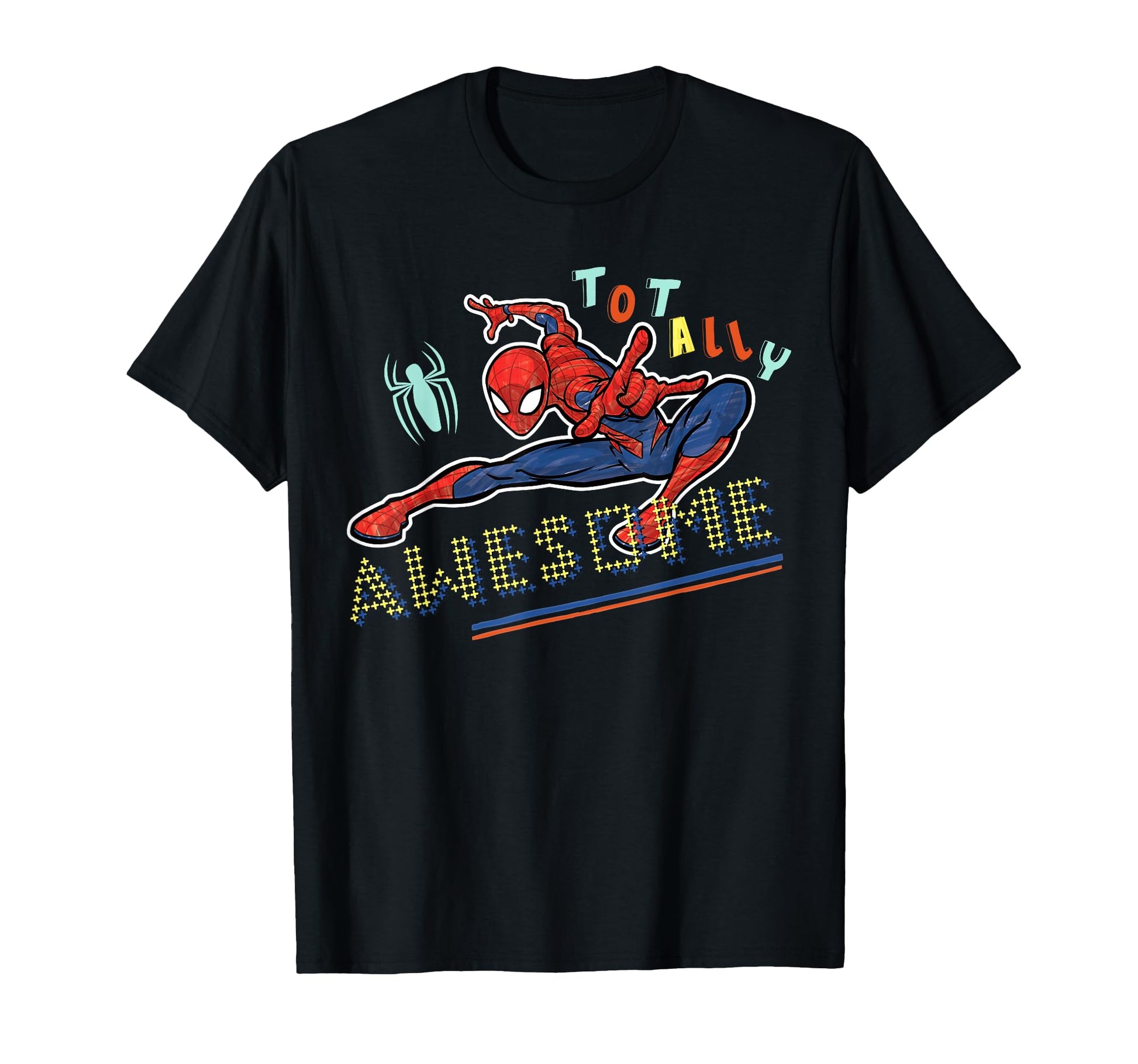 Marvel Spider Pop Marker Color T-Shirt - Aesthetic Graphic Men Women - T-Shirt, Sweatshirt, Hoodie
