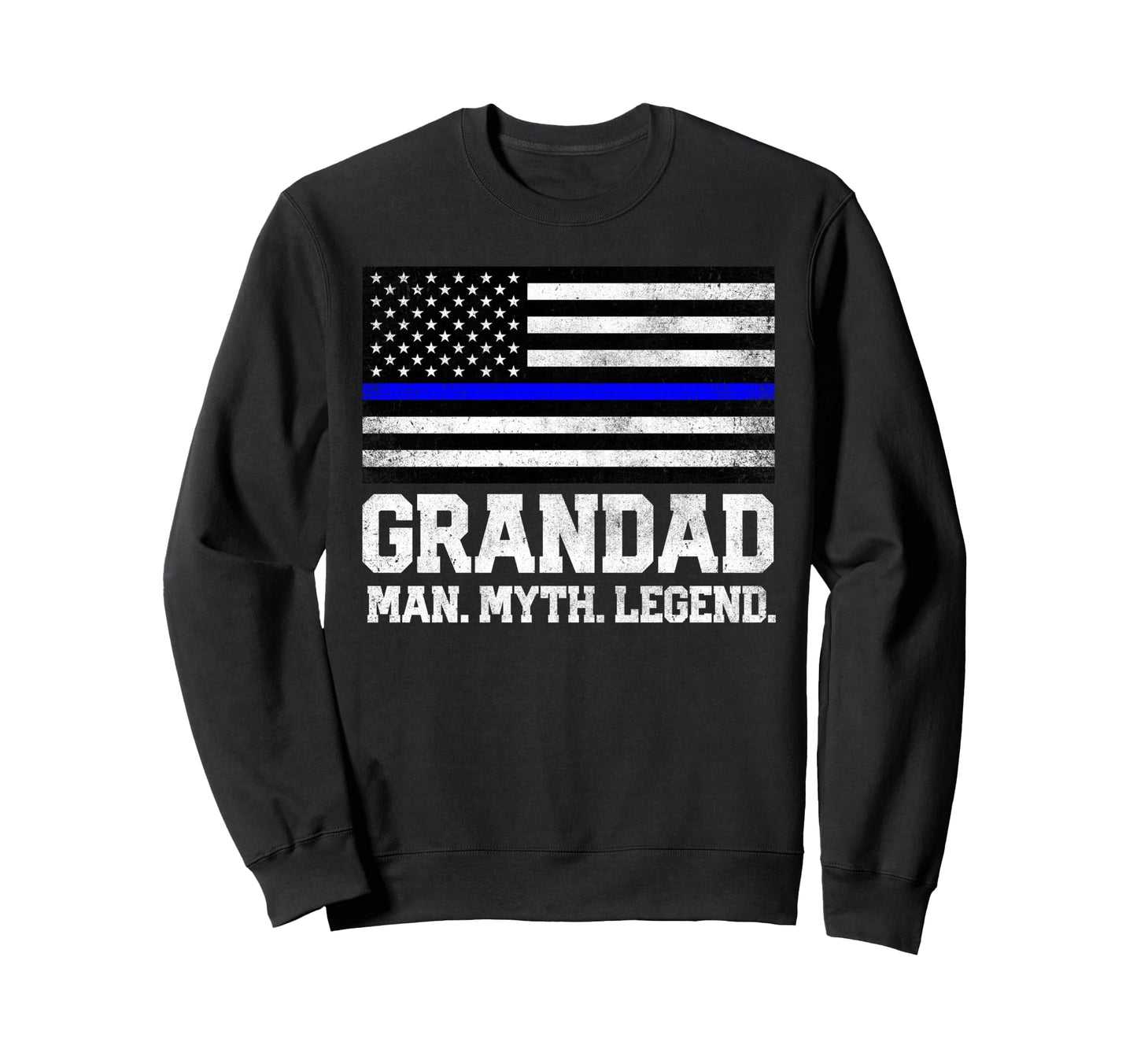 Grandad Myth Legend 4Th July Fathers Sweatshirt - Graphic Print for Adults - T-Shirt, Sweatshirt, Hoodie
