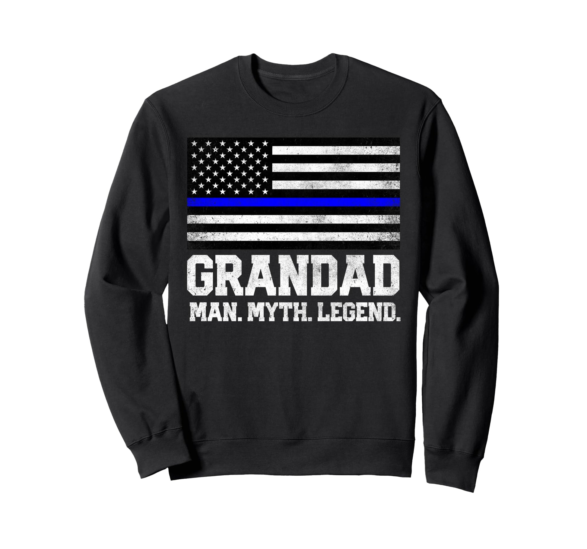 Grandad Myth Legend 4Th July Fathers Sweatshirt - Graphic Print for Adults - T-Shirt, Sweatshirt, Hoodie