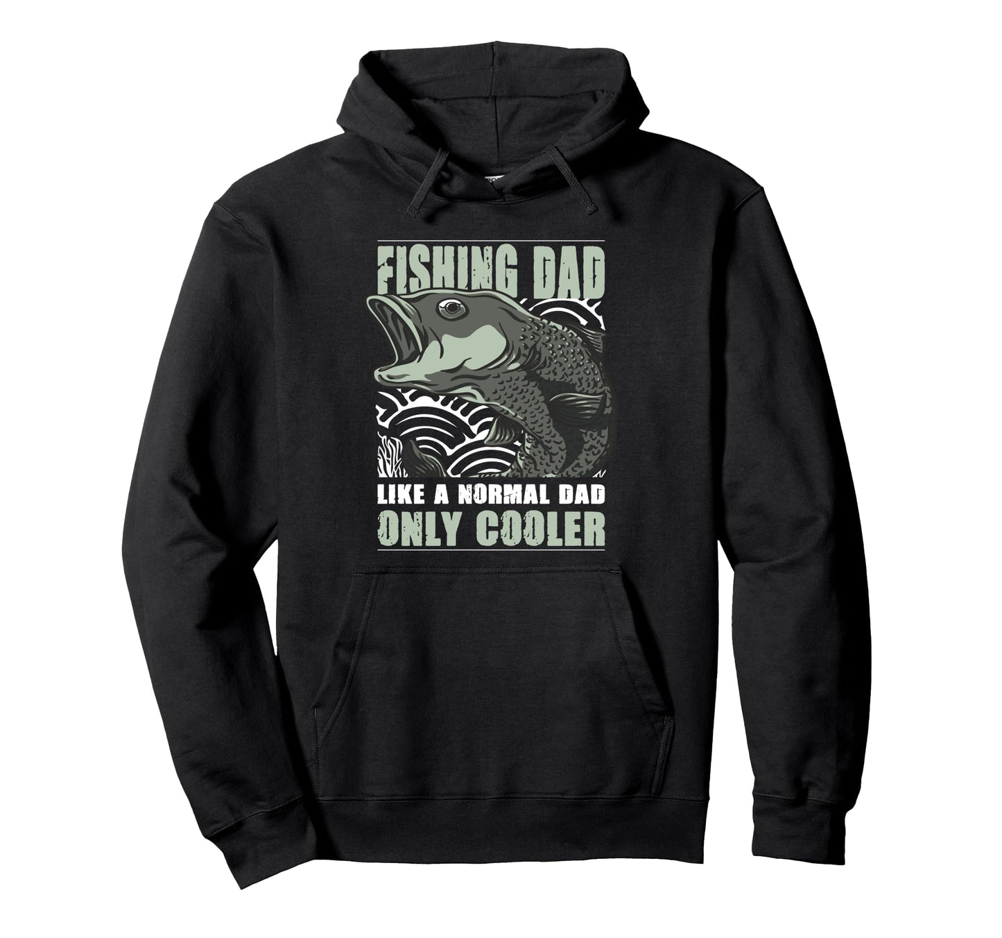 Fishing Dad Like Normal Dad Only Cooler Hoodie - Graphic Print Unisex - T-Shirt, Sweatshirt, Hoodie