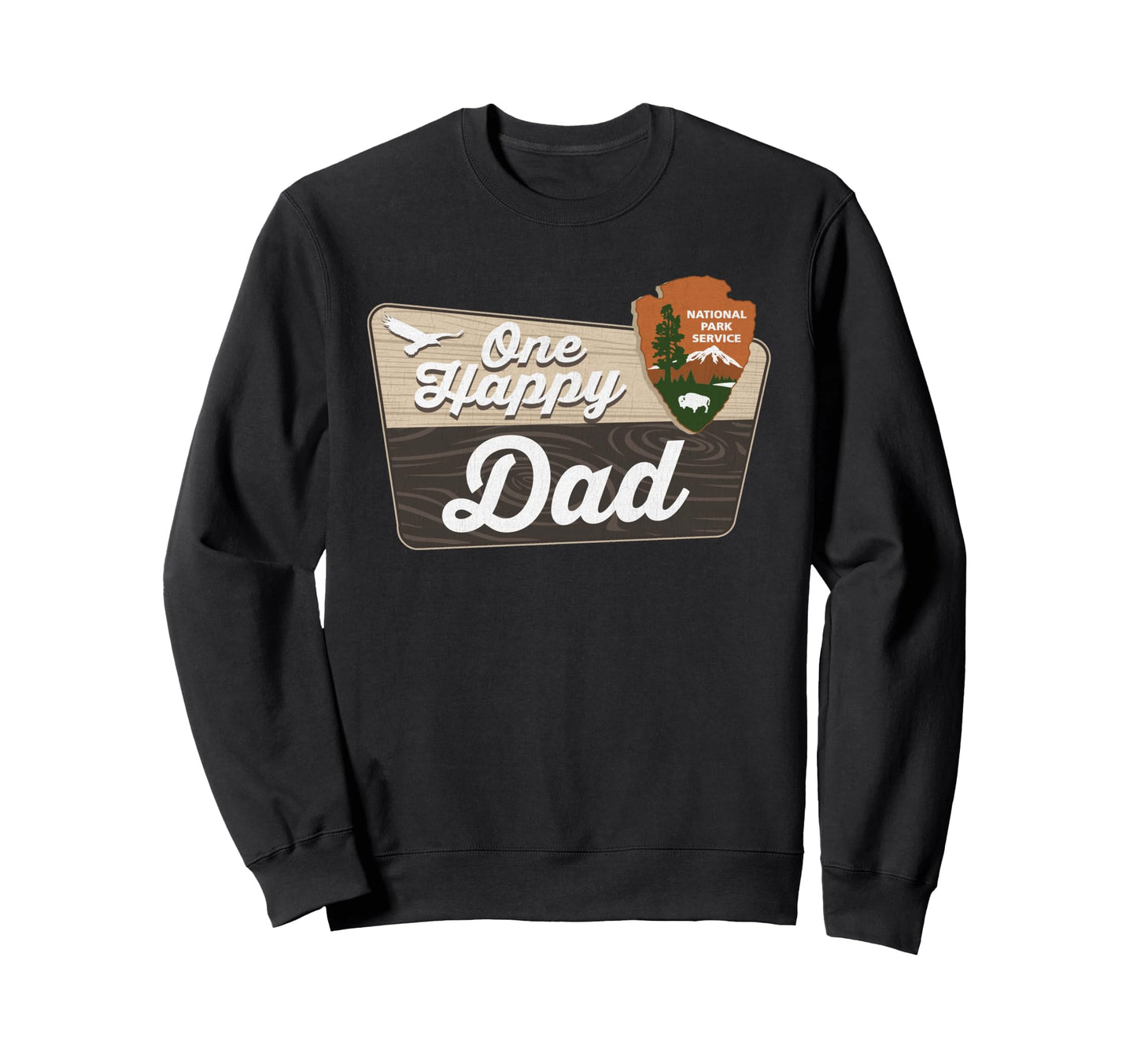 One Happy Dad Camper Matching Birthday Sweatshirt - Trendy Graphic Unisex - T-Shirt, Sweatshirt, Hoodie