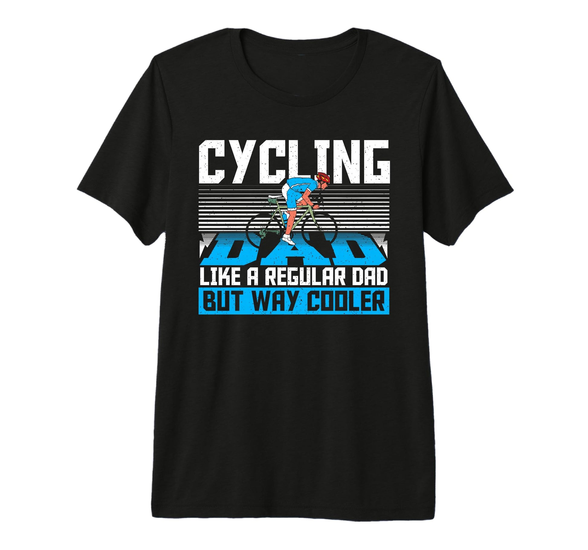 Cycling Dad Like Regular Dad But Way T-Shirt - Minimalist Print Unisex - T-Shirt, Sweatshirt, Hoodie