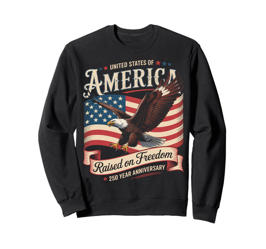 250Th Anniversary America 4Th July Us Sweatshirt - Novelty Apparel Unisex - T-Shirt, Sweatshirt, Hoodie